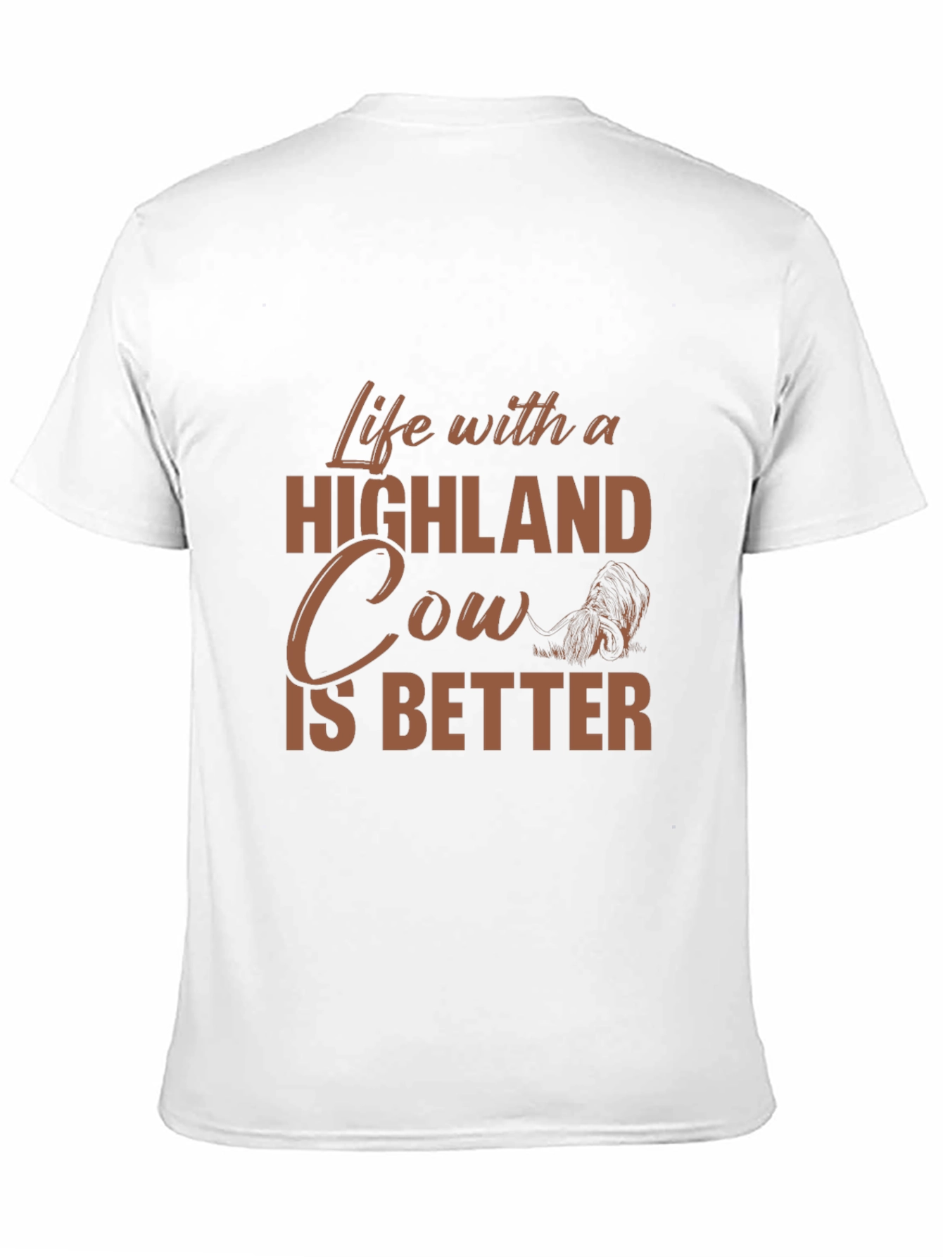Life with a Highland Cow T-Shirt