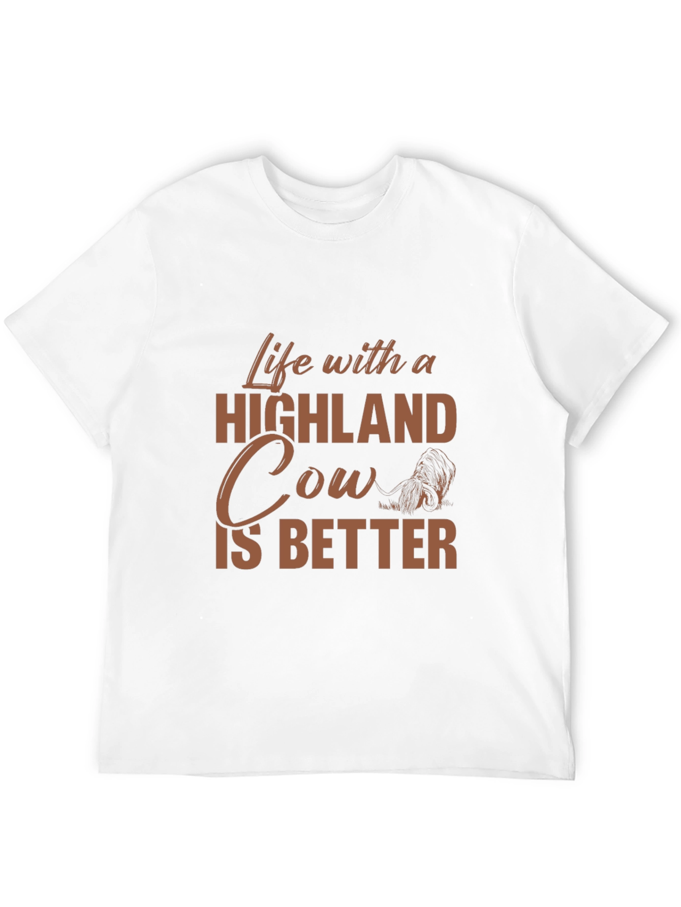 Life with a Highland Cow T-Shirt
