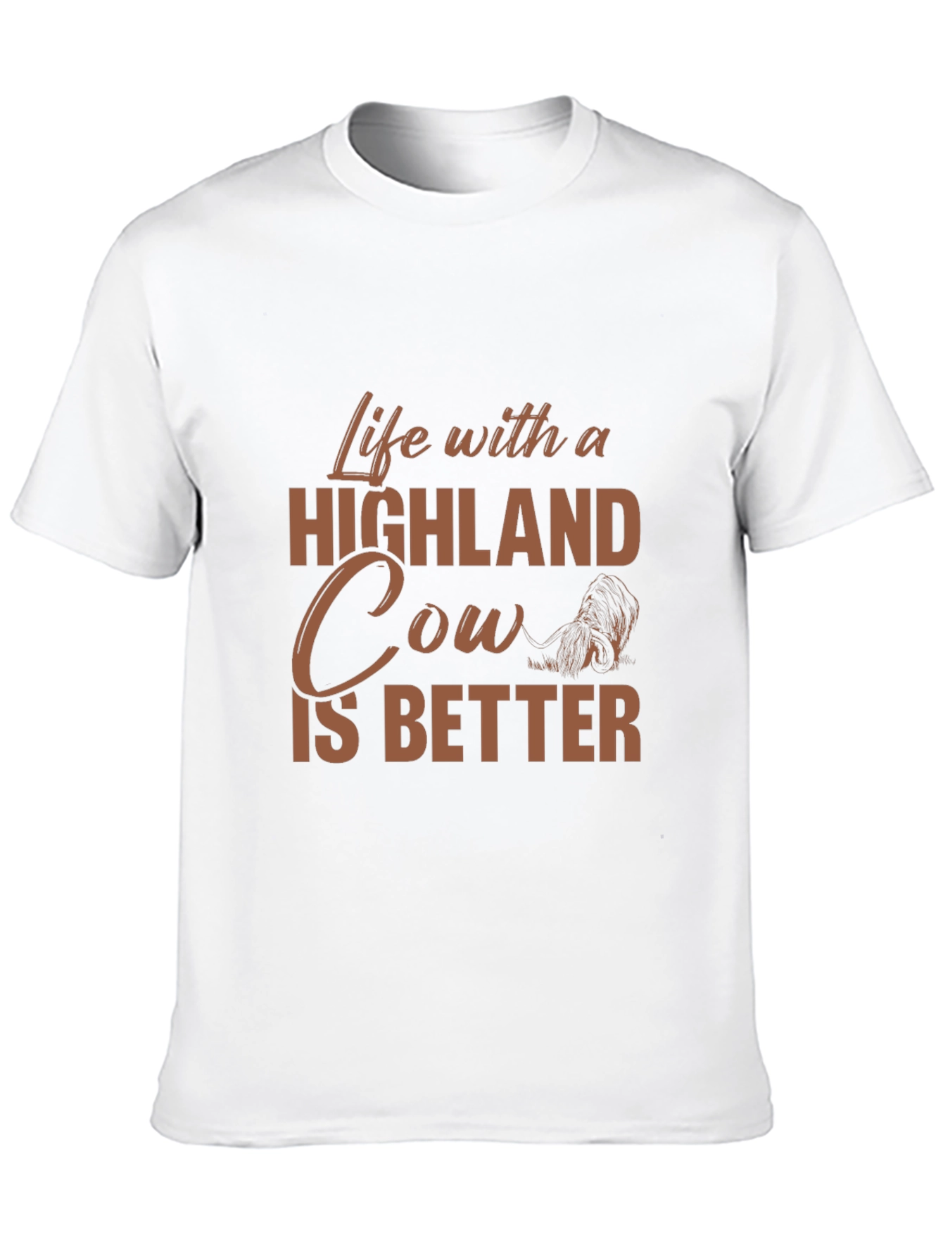 Life with a Highland Cow T-Shirt