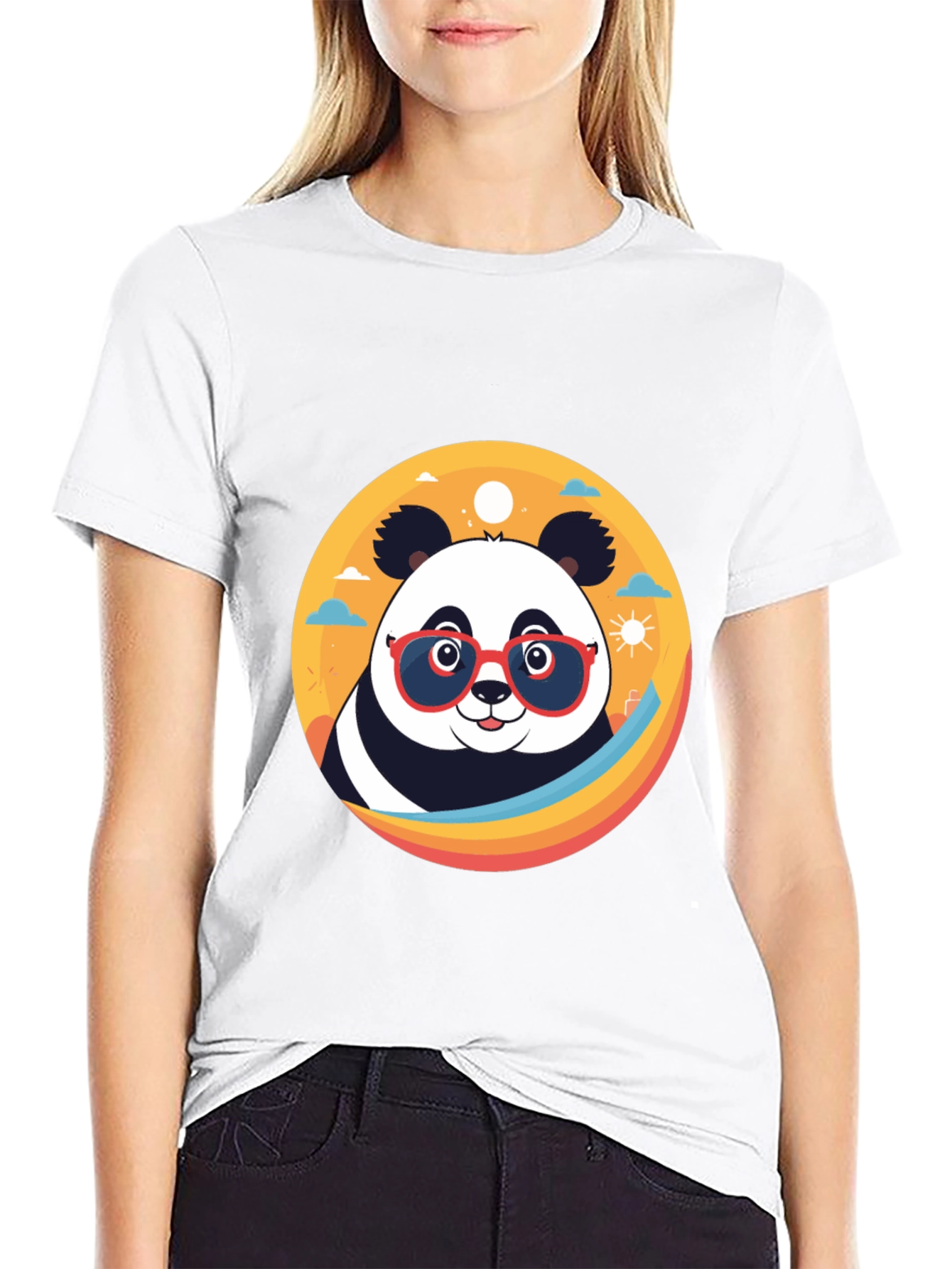 Cool Panda Graphic Tee - Stylish Black T-Shirt