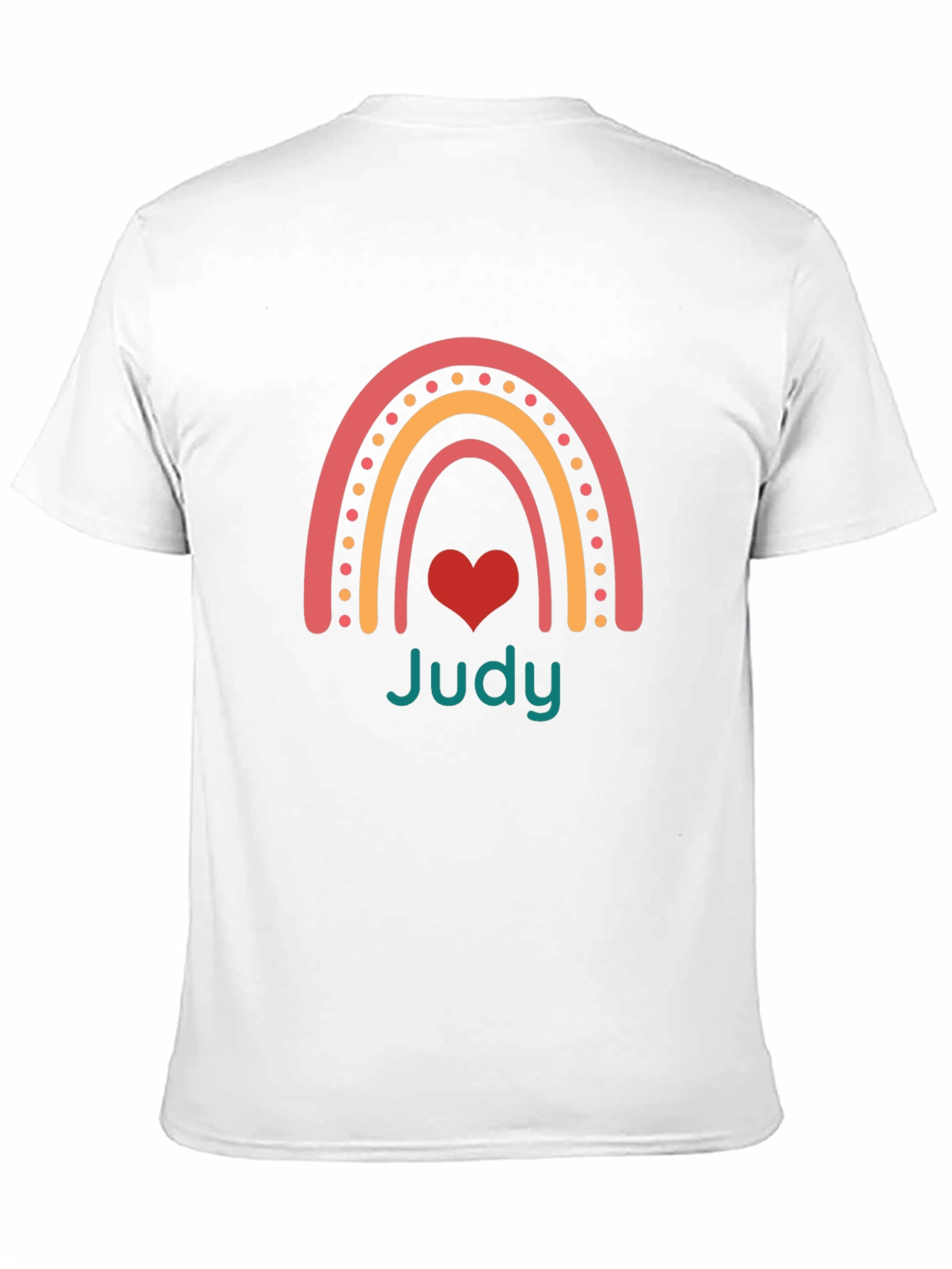 Judy Rainbow Heart Graphic Tee