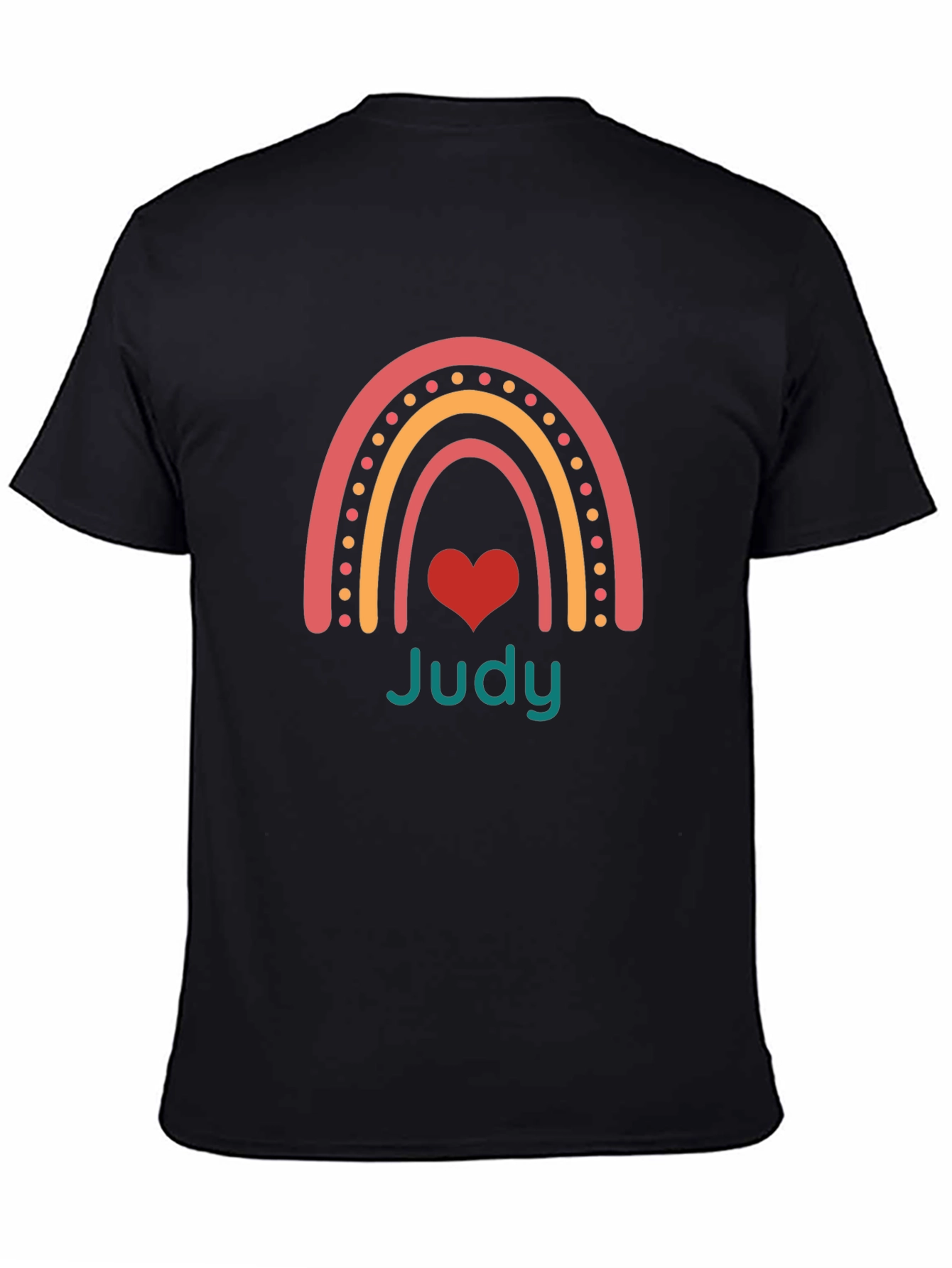 Judy Rainbow Heart Graphic Tee