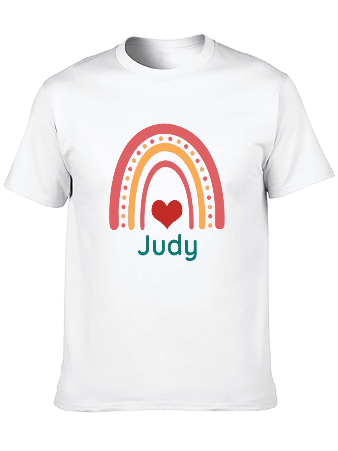 Judy Rainbow Heart Graphic Tee