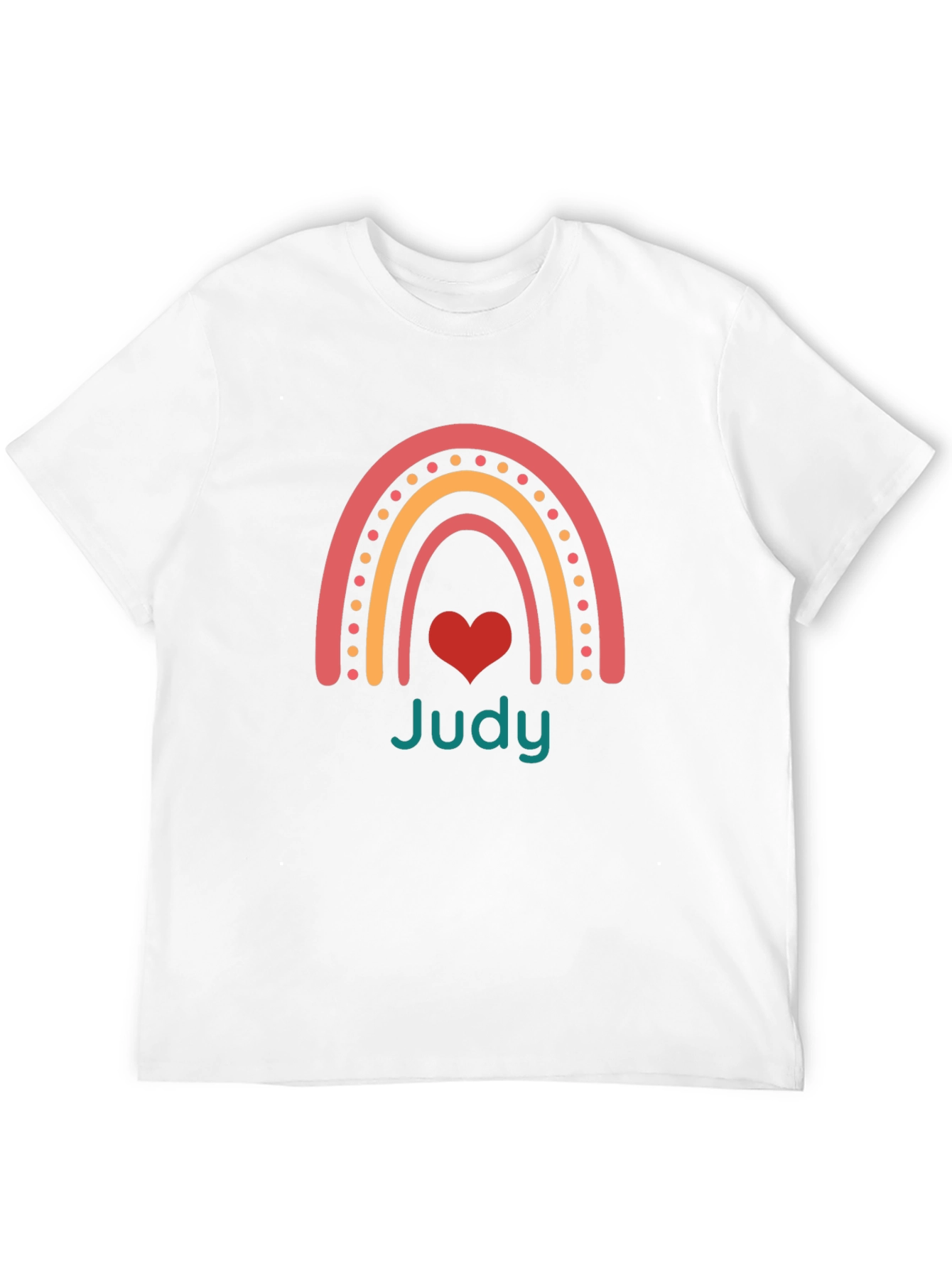 Judy Rainbow Heart Graphic Tee