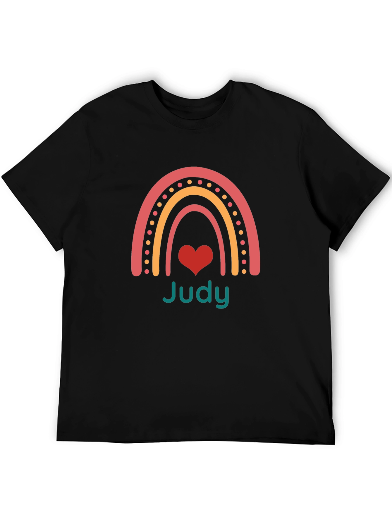 Judy Rainbow Heart Graphic Tee