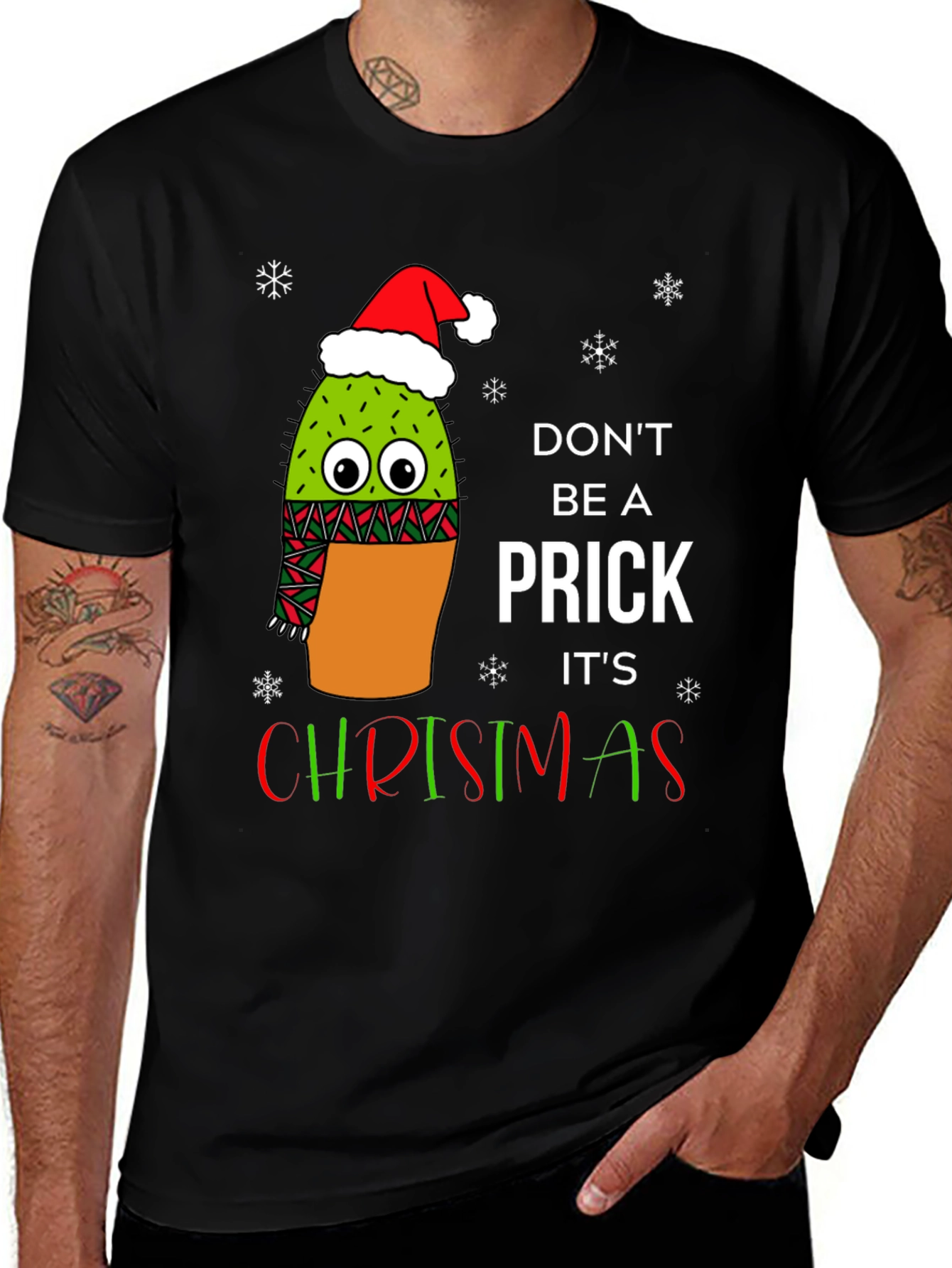 Funny Christmas Cactus T-Shirt
