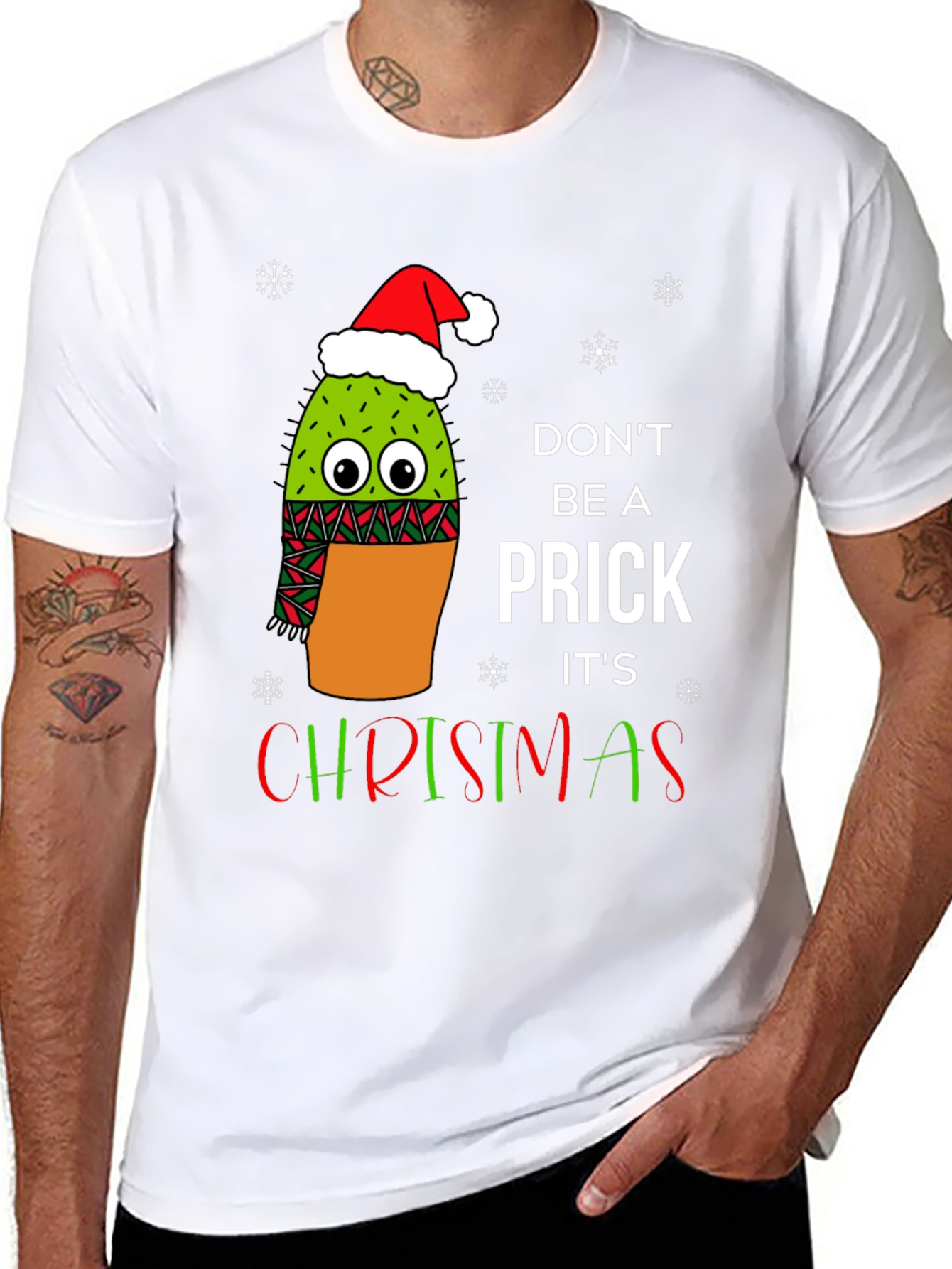 Funny Christmas Cactus T-Shirt