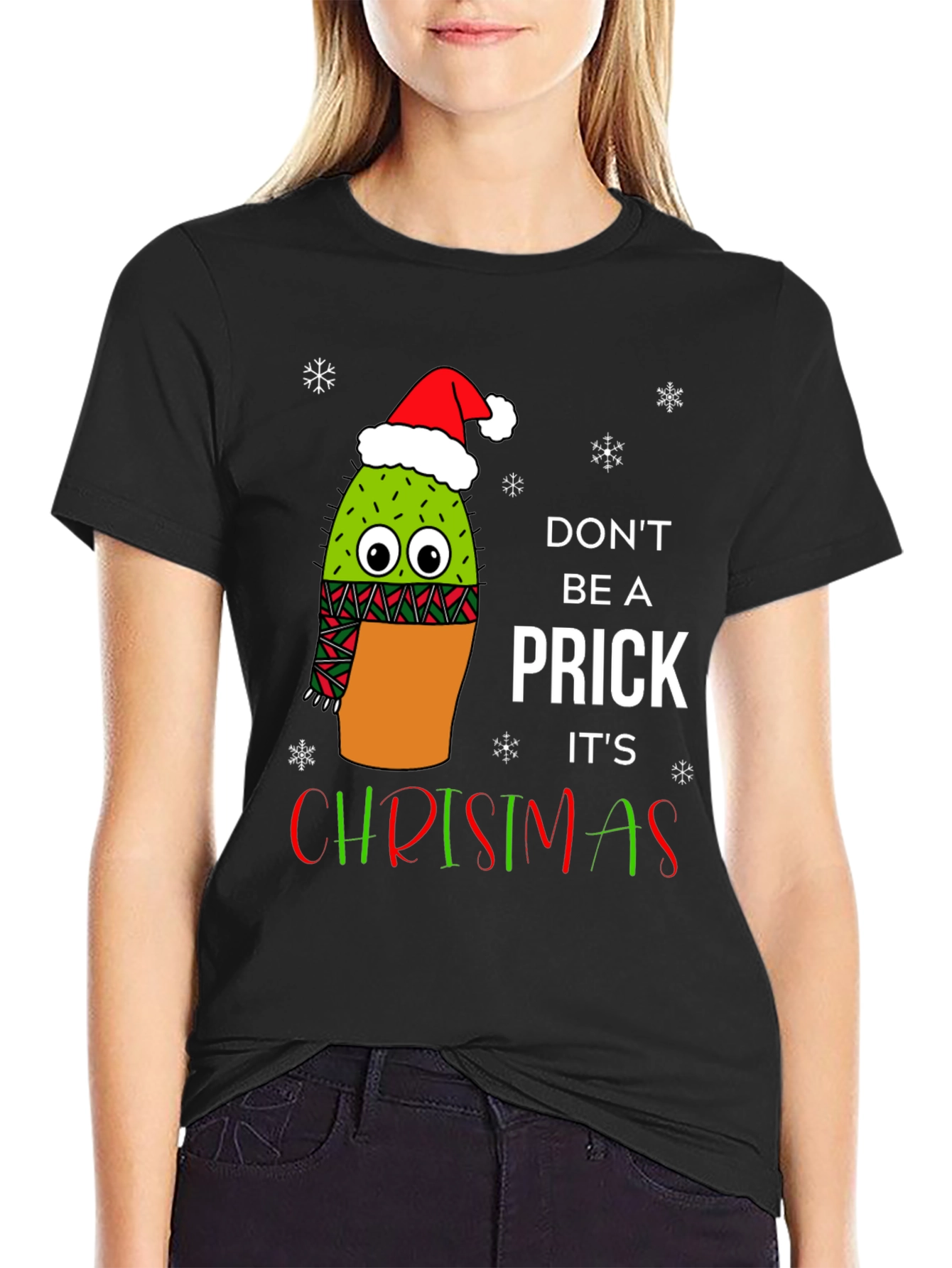 Funny Christmas Cactus T-Shirt