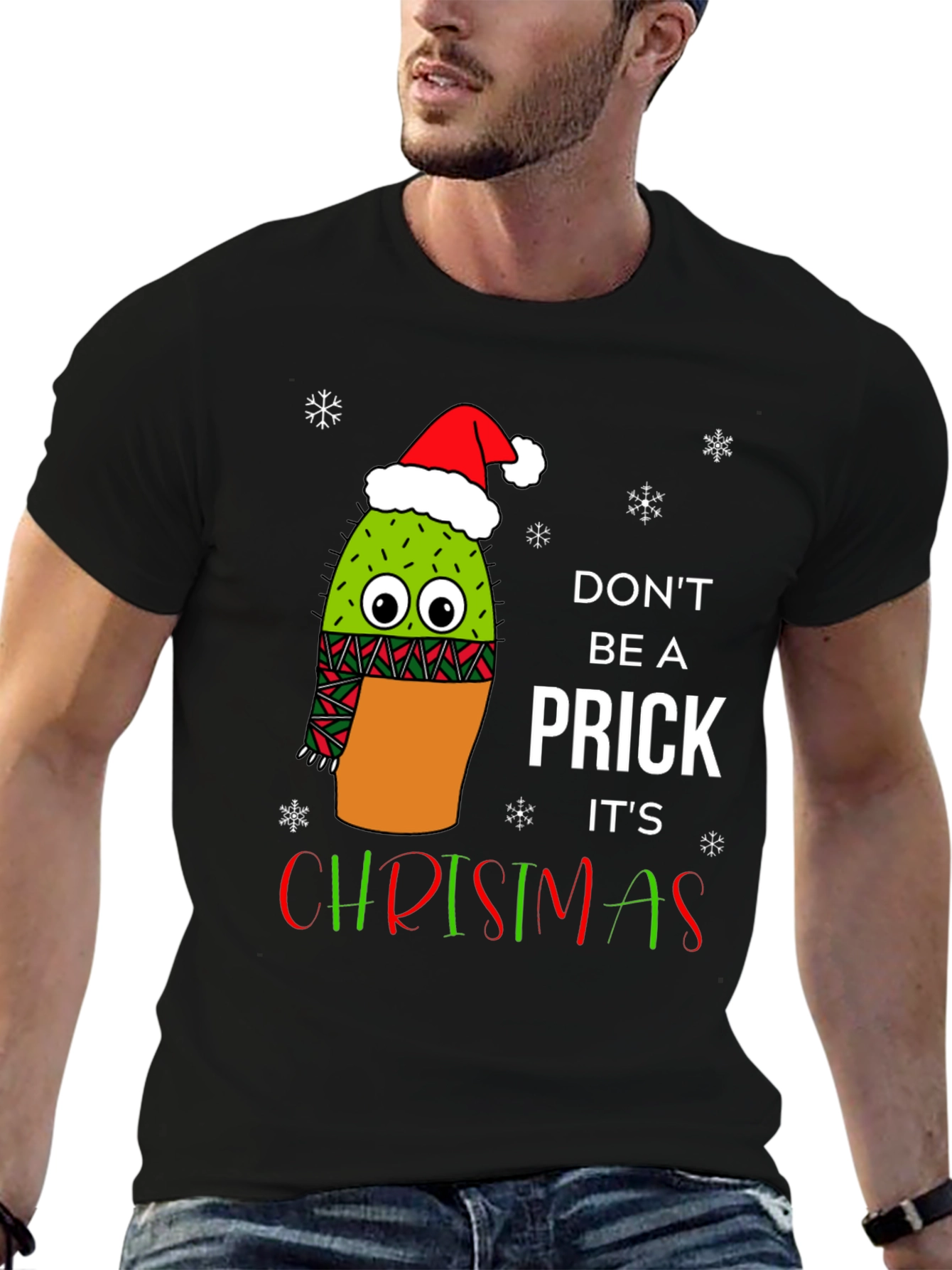Funny Christmas Cactus T-Shirt