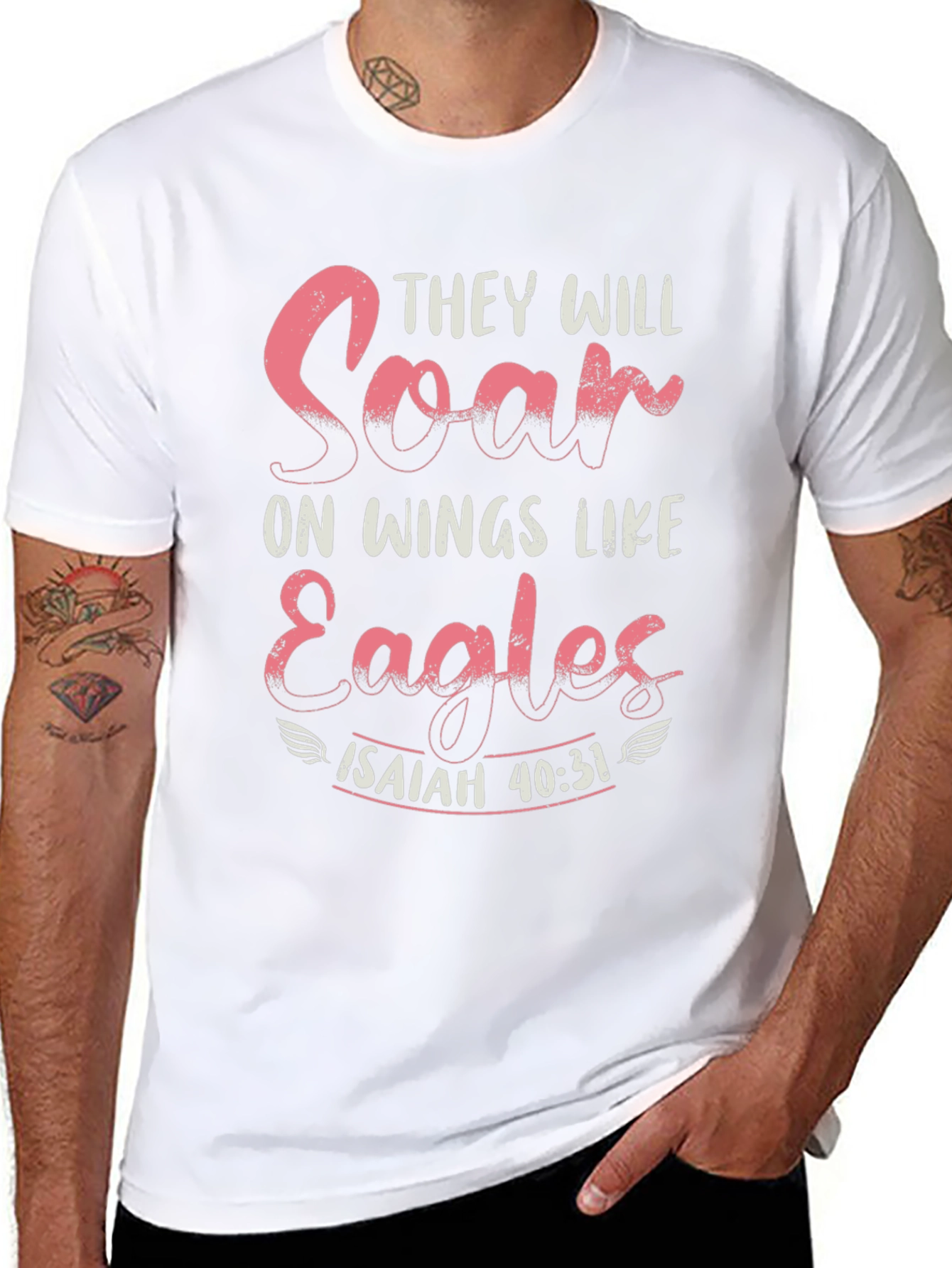 Inspirational Christian Isaiah 40:31 Graphic Tee