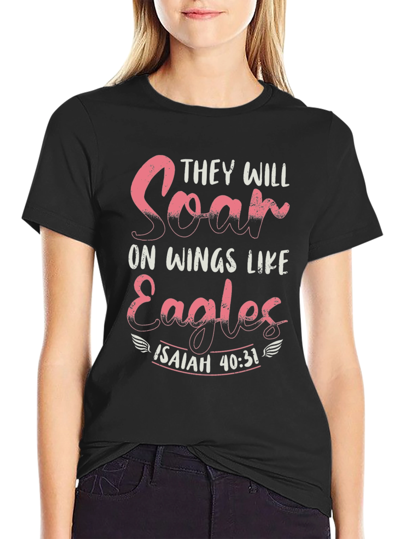 Inspirational Christian Isaiah 40:31 Graphic Tee