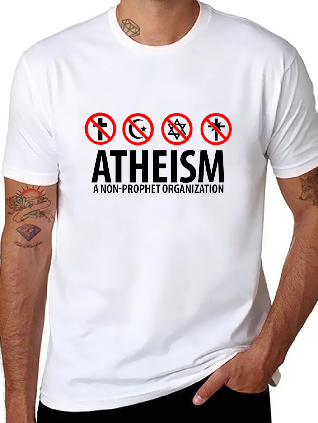 Atheism T-Shirt - Non-Prophet Organization Tee