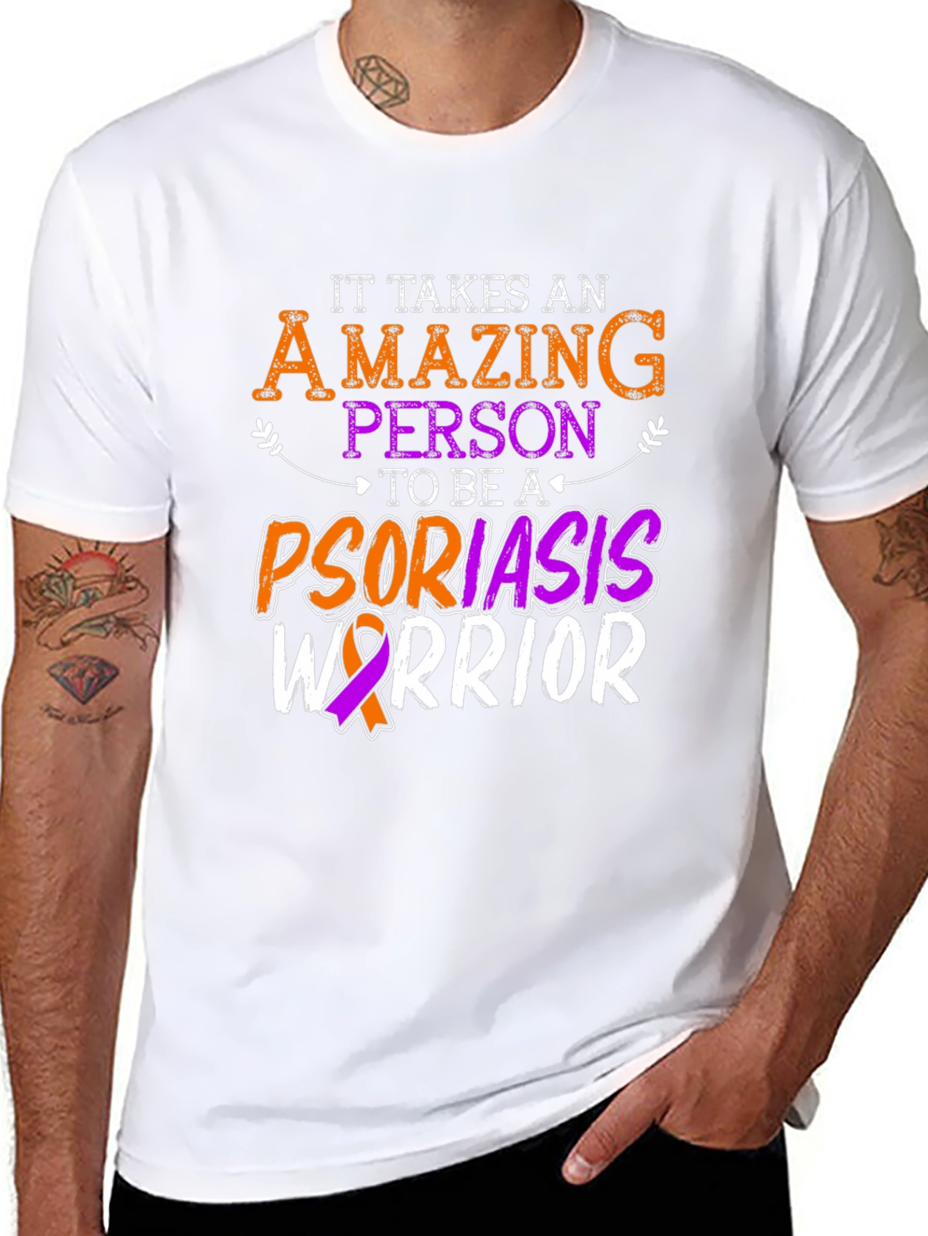Psoriasis Warrior T-Shirt - Amazing Person Design