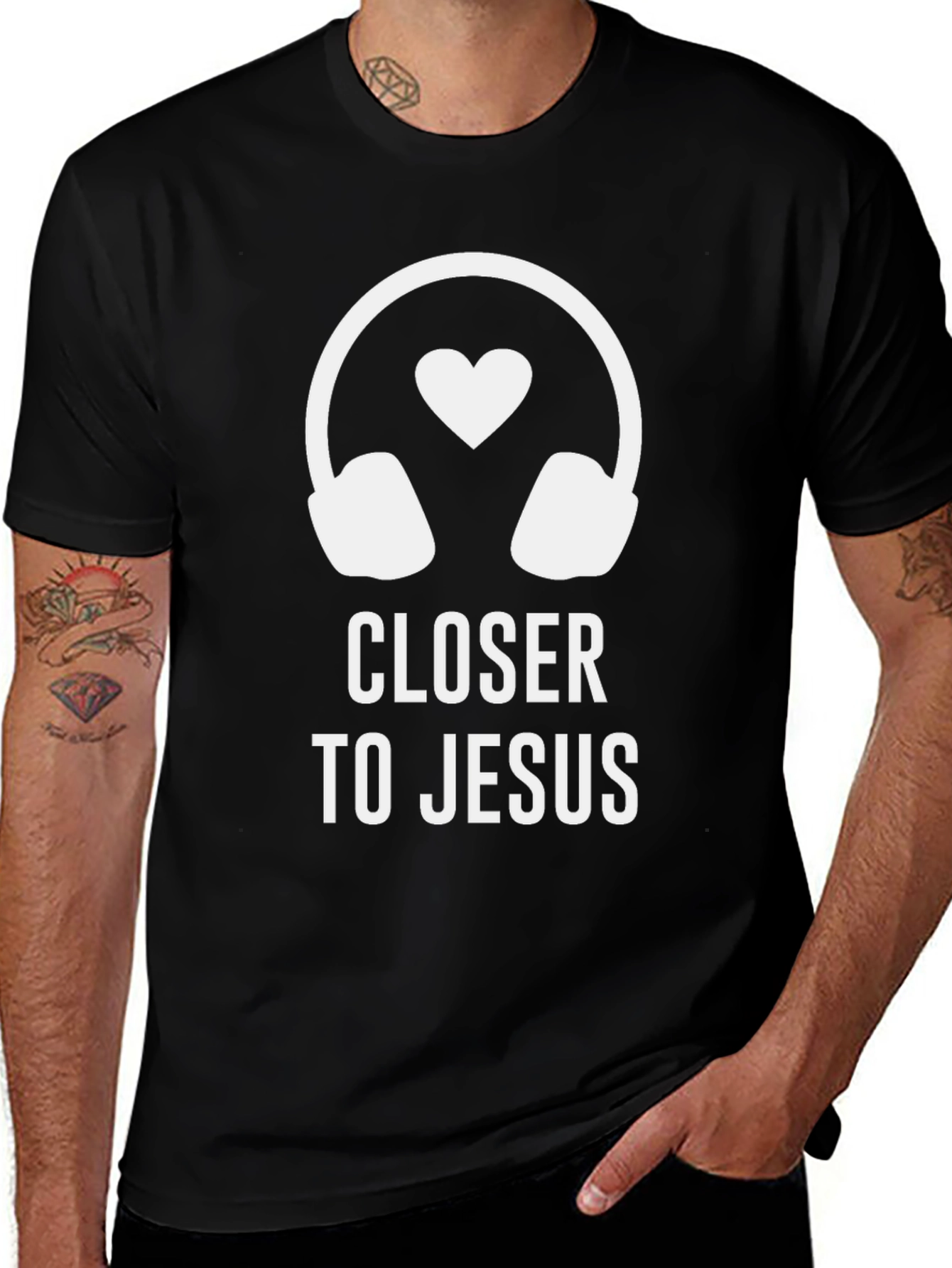 Closer to Jesus Music Lover T-Shirt