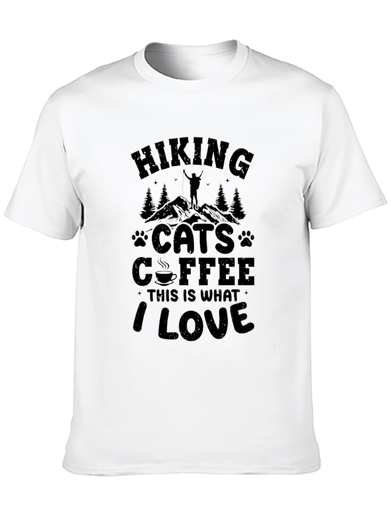 Hiking Cats Coffee Lover T-Shirt