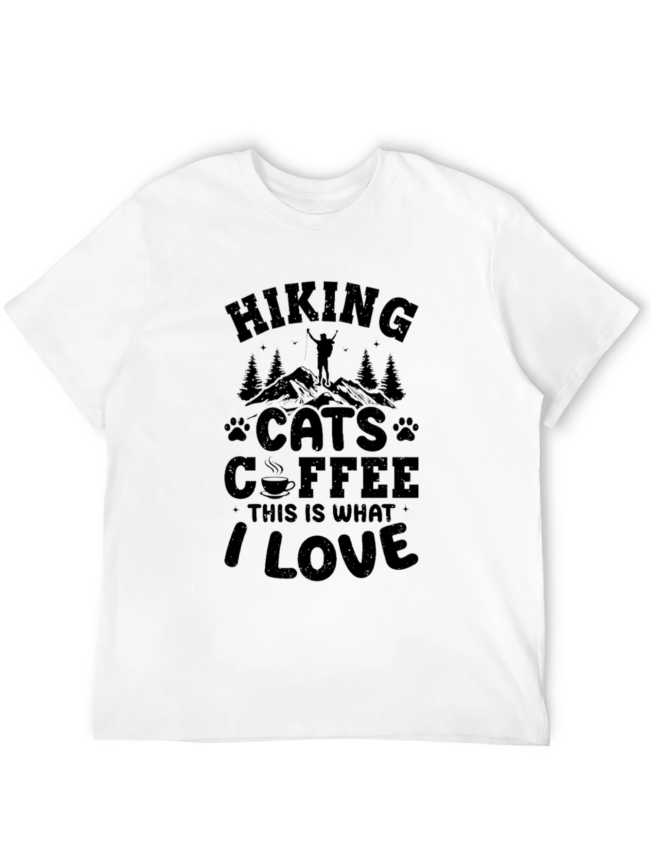 Hiking Cats Coffee Lover T-Shirt