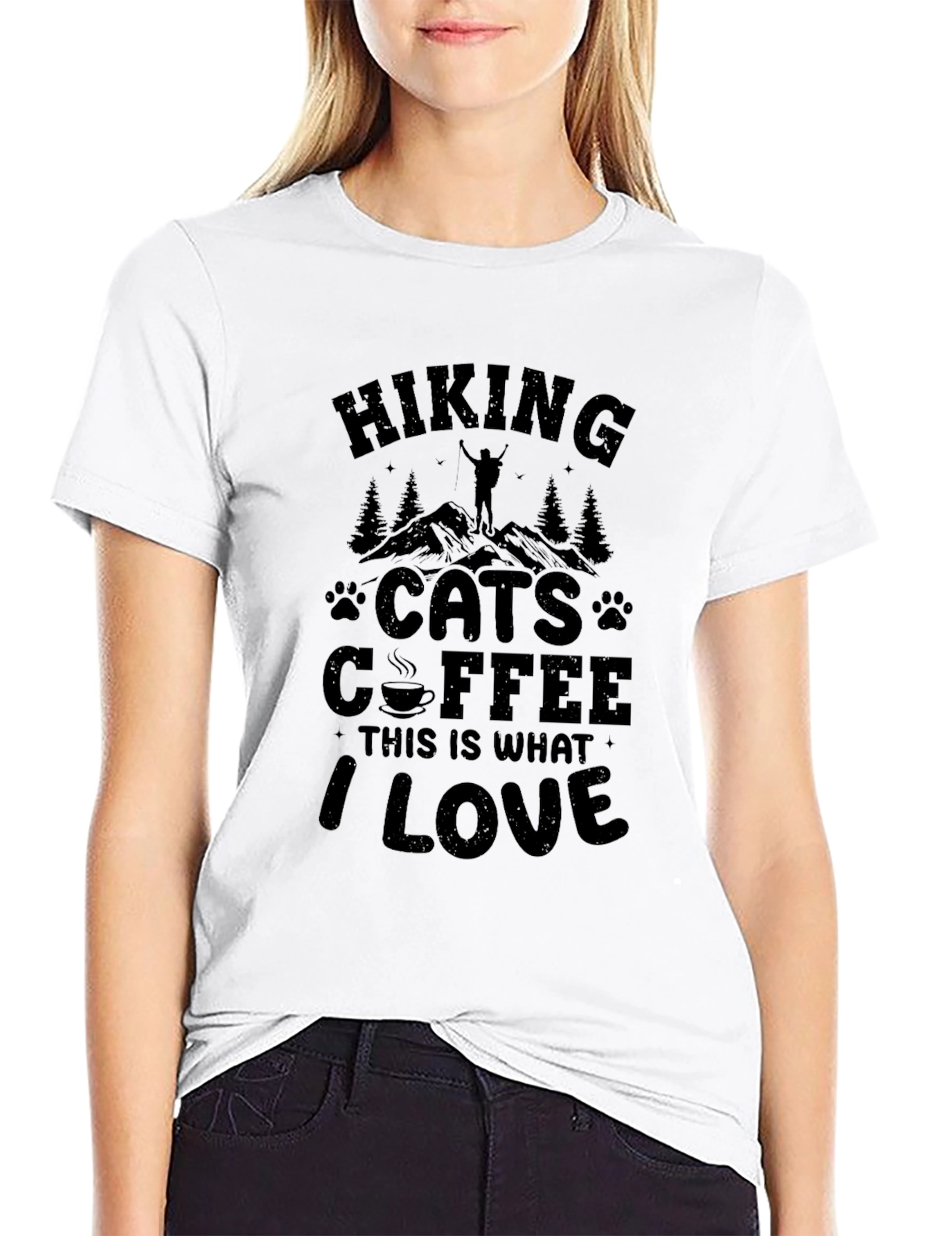 Hiking Cats Coffee Lover T-Shirt