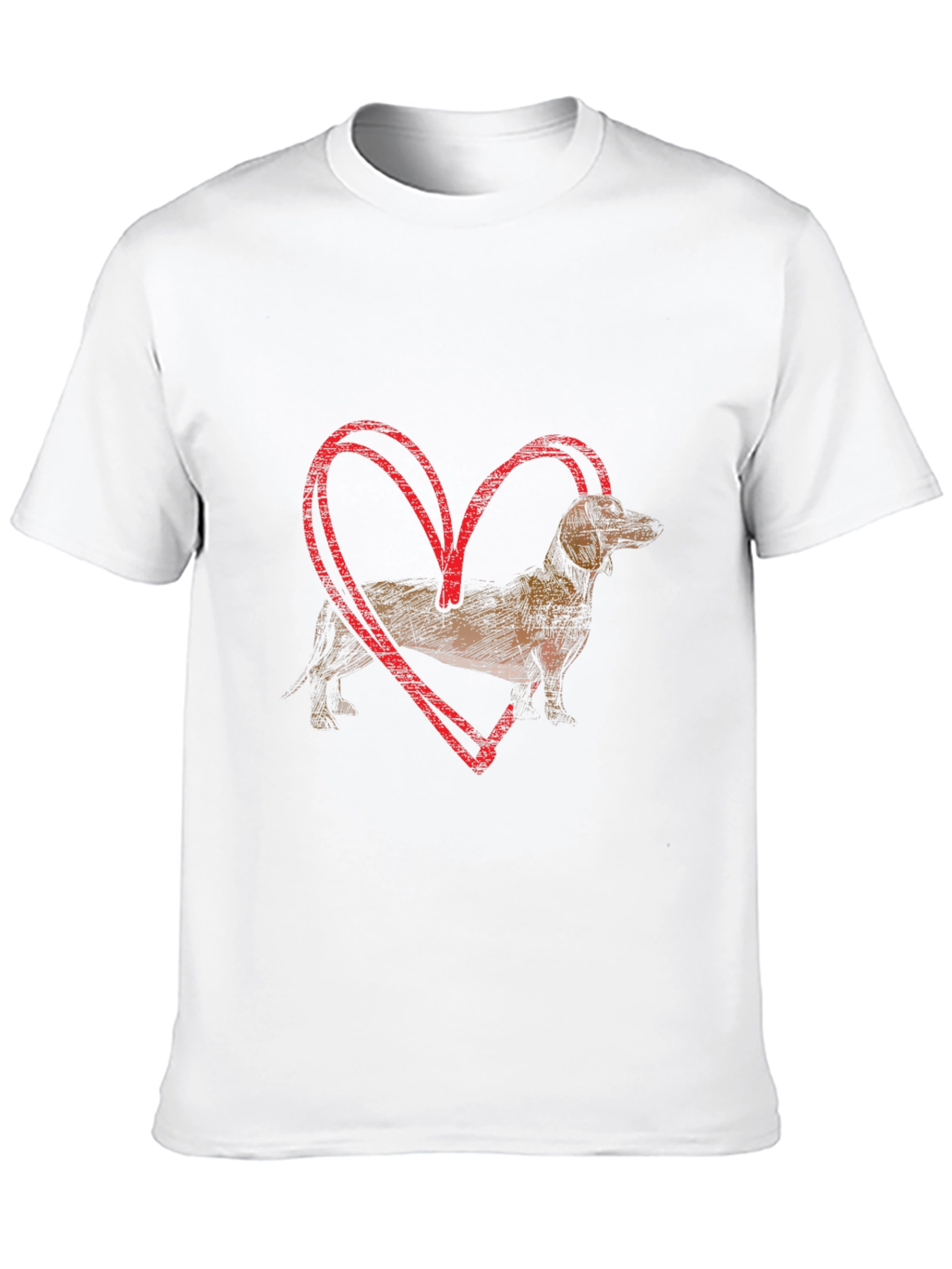 Dachshund Heart T-Shirt - Dog Lover Tee