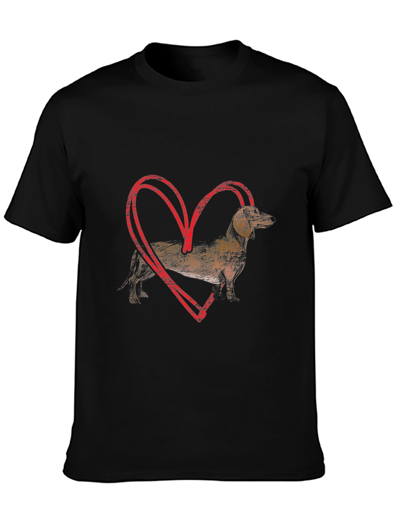 Dachshund Heart T-Shirt - Dog Lover Tee