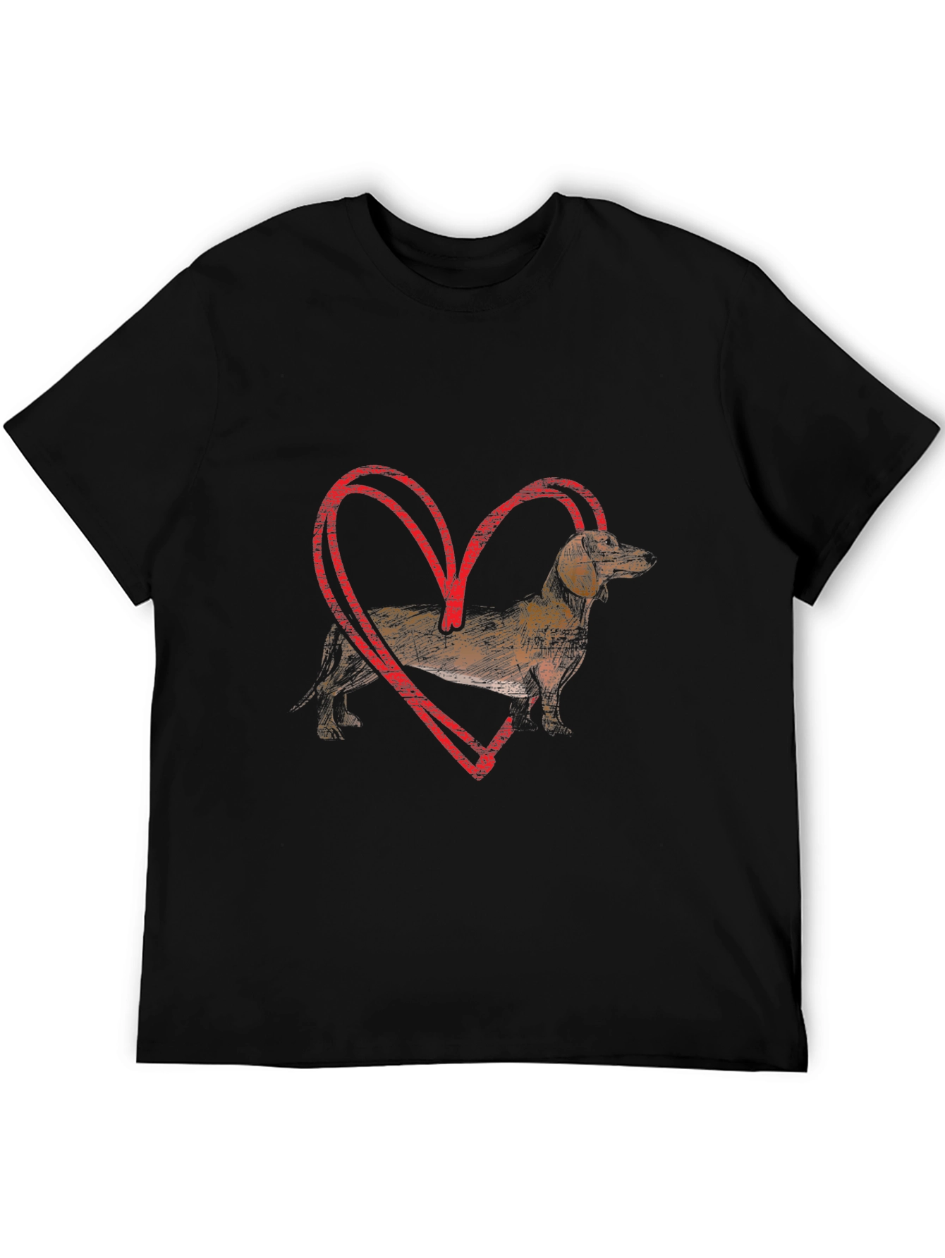 Dachshund Heart T-Shirt - Dog Lover Tee