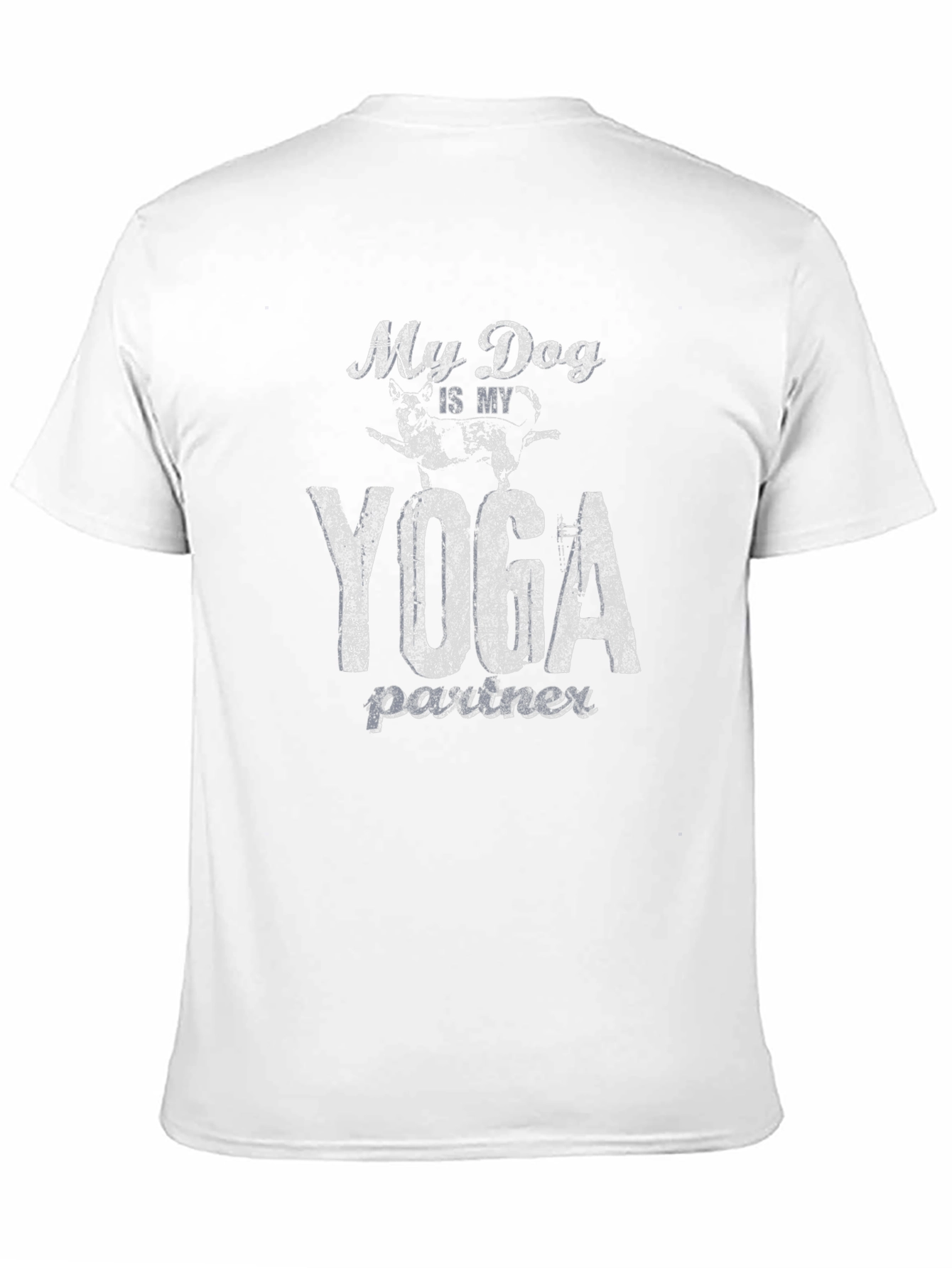 My Dog is My Yoga Partner Black T-Shirt