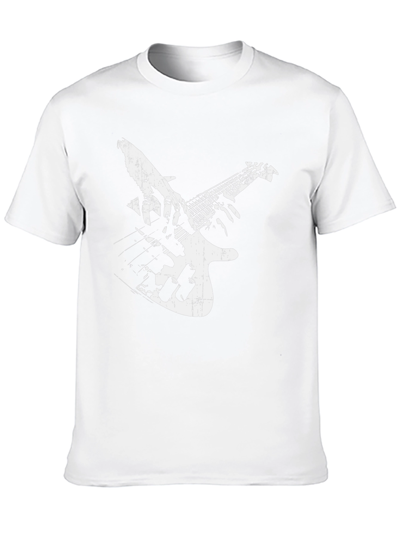 Black Guitar Graphic T-Shirt