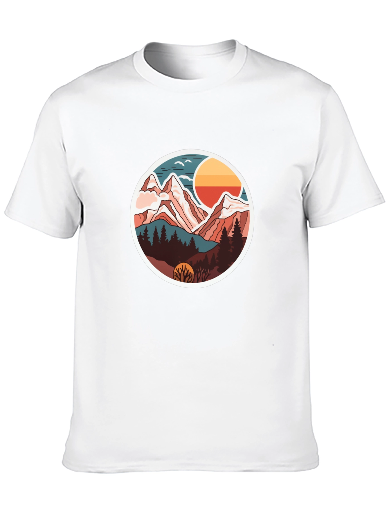 Mountain Adventure Graphic Tee - Soft Cotton Blend