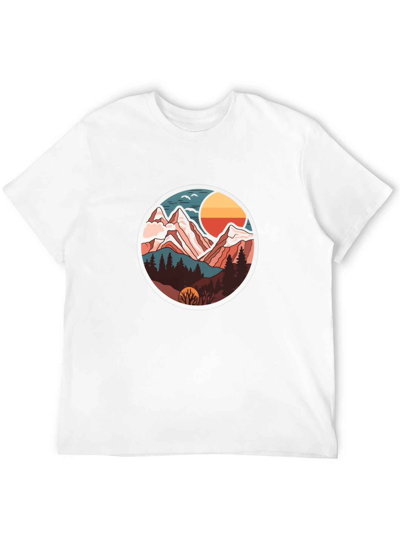 Mountain Adventure Graphic Tee - Soft Cotton Blend
