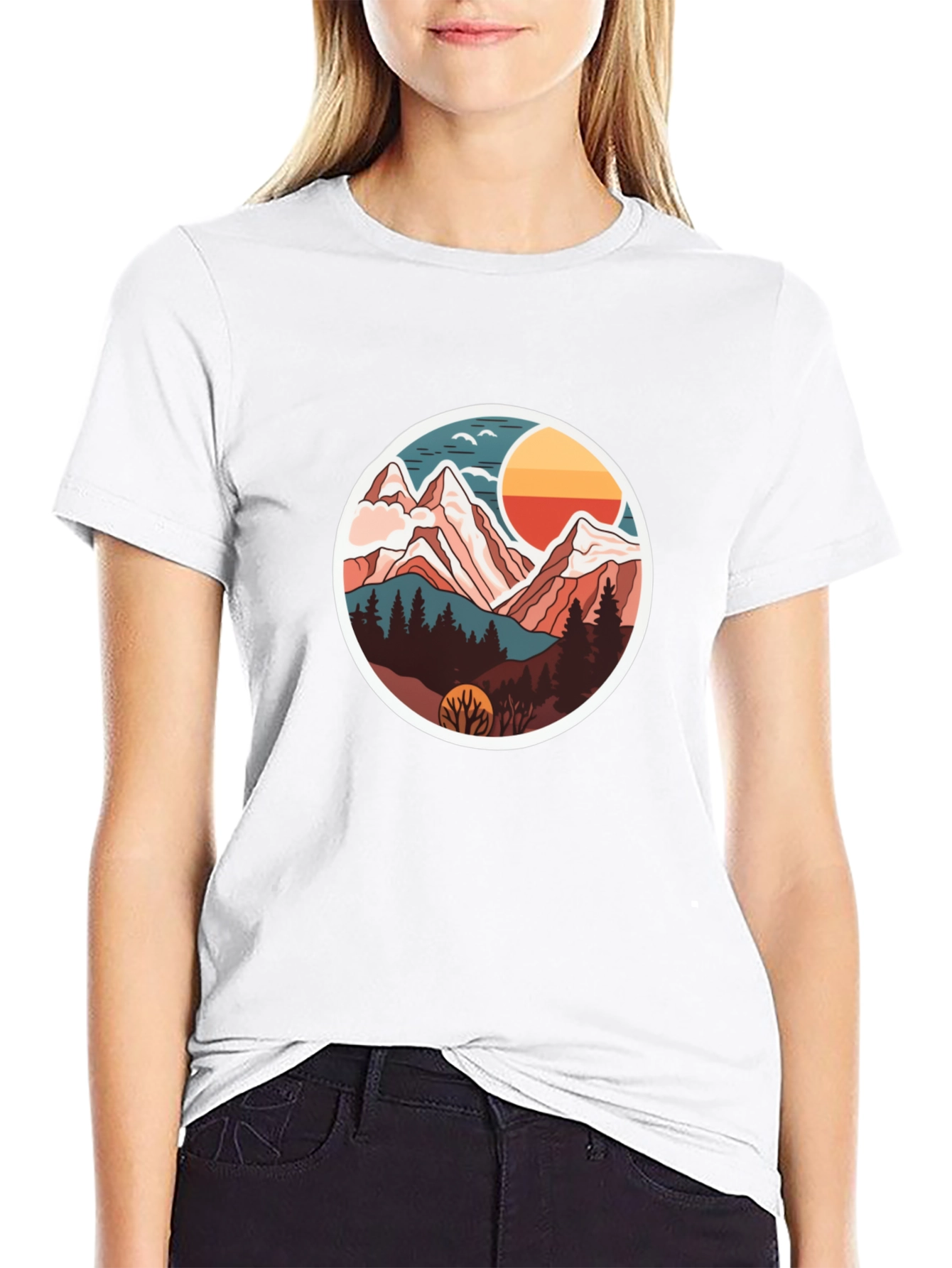 Mountain Adventure Graphic Tee - Soft Cotton Blend