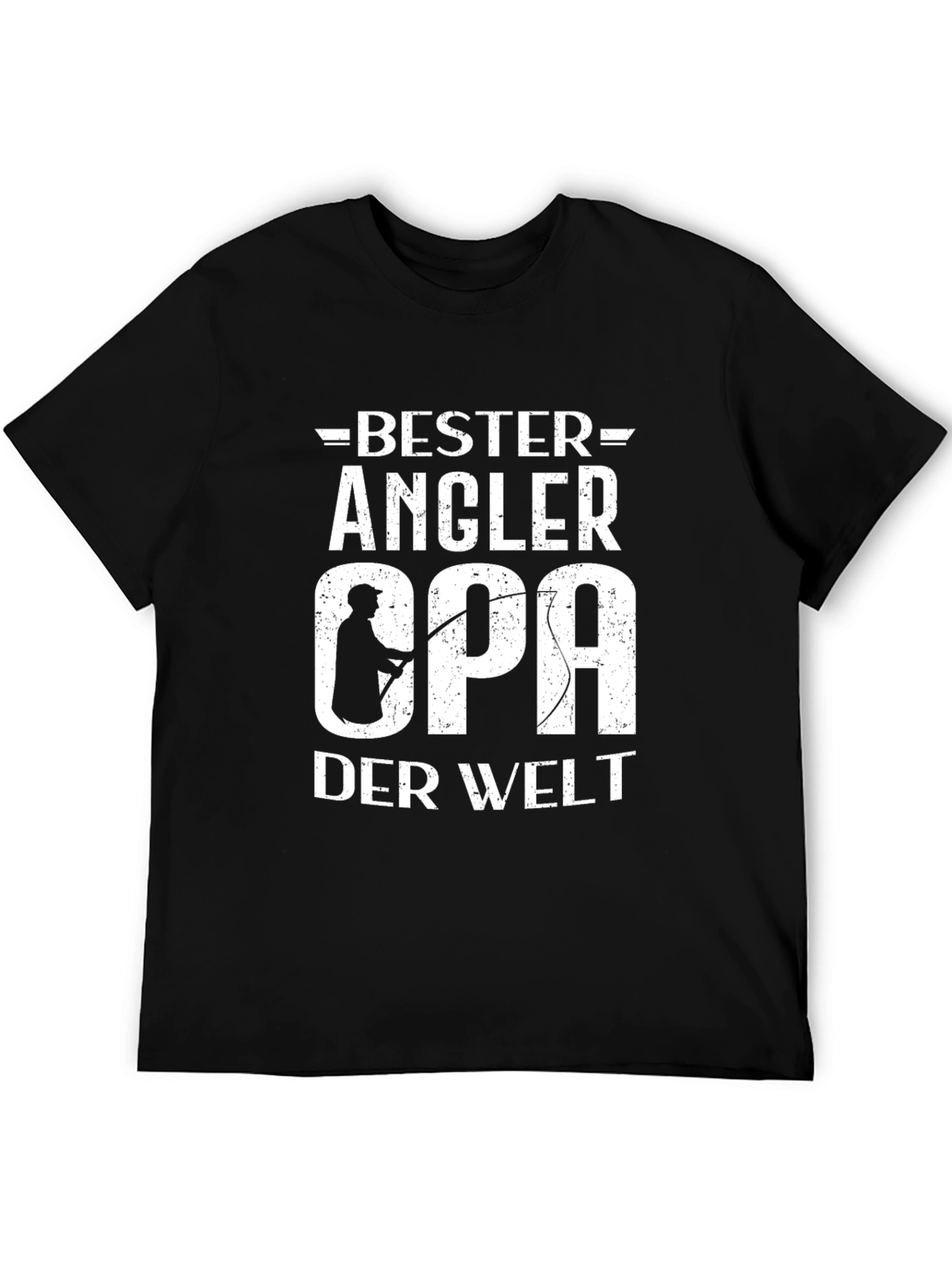 Bester Angler Opa T-Shirt - Fisherman Grandpa Tee