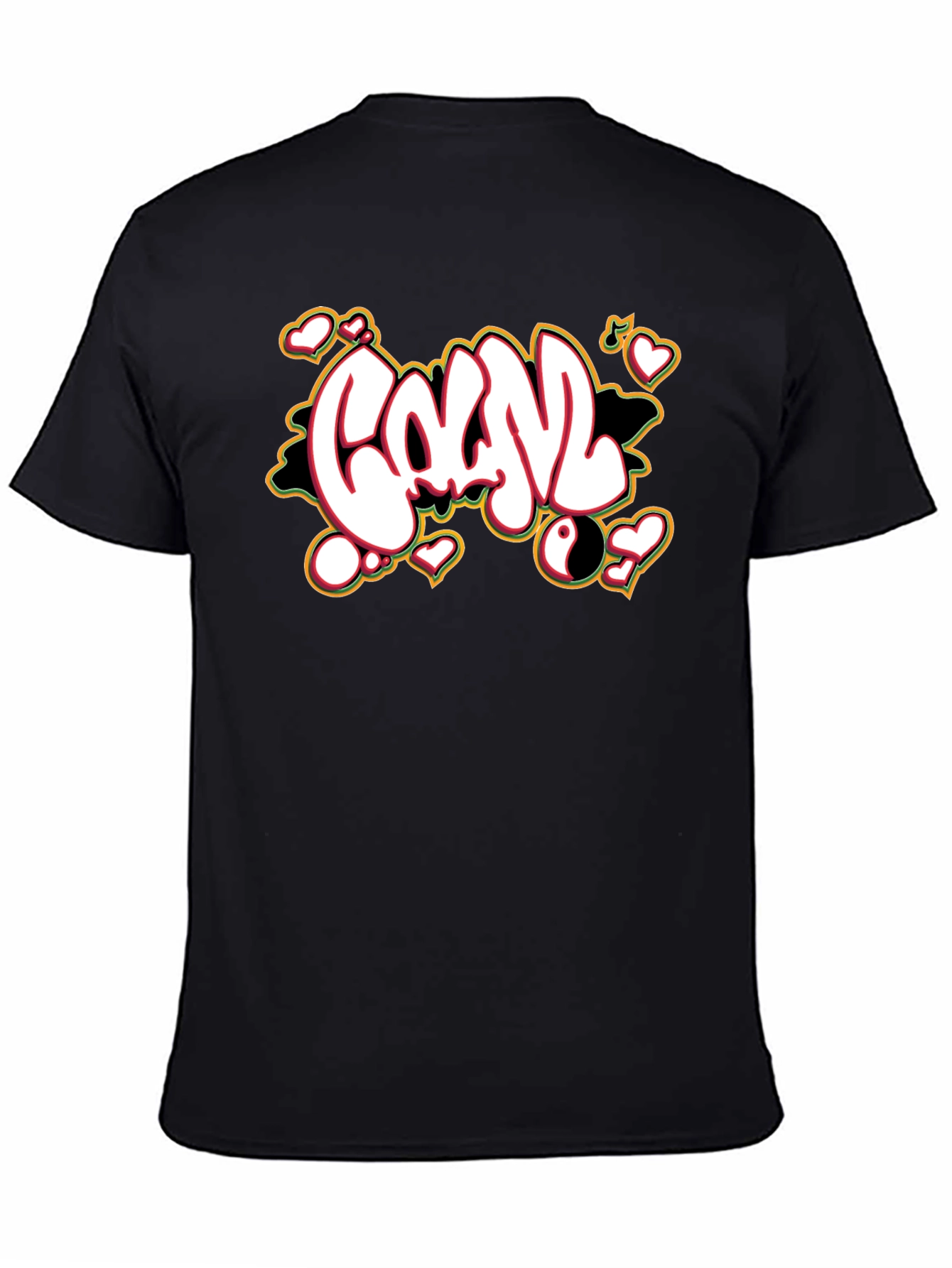 Graffiti Style Graphic Print T-Shirt