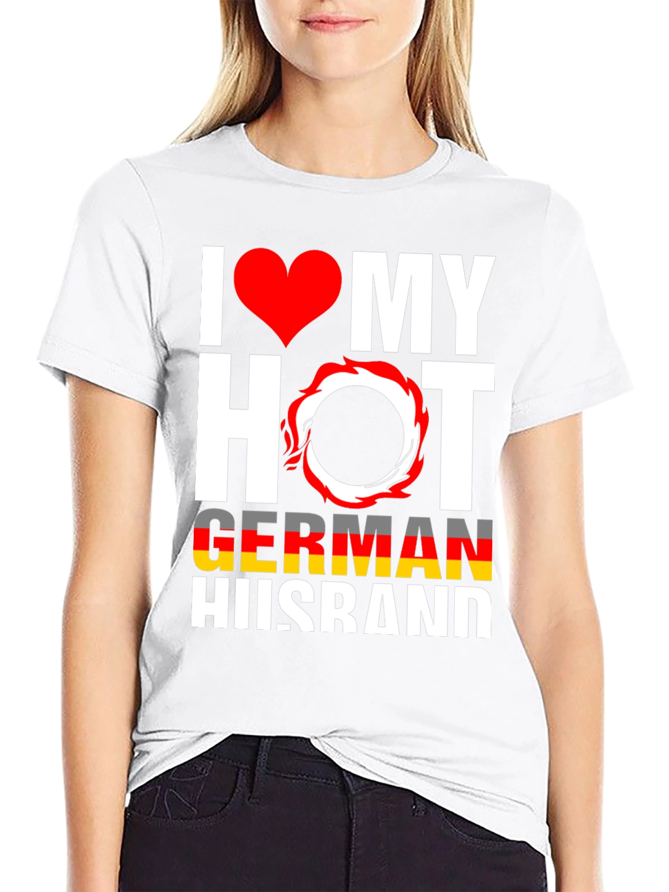 I Love My Hot German Husband Graphic Tee