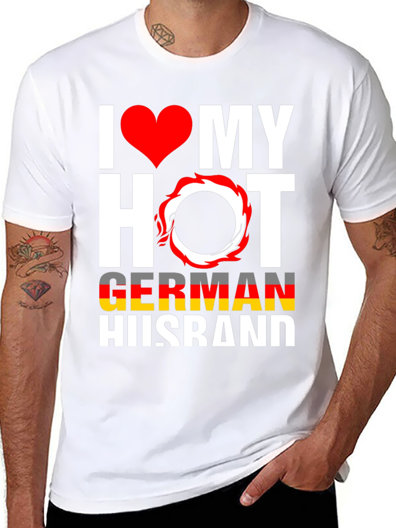 I Love My Hot German Husband Graphic Tee