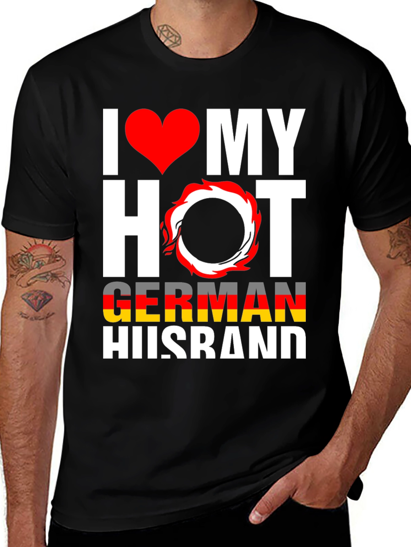 I Love My Hot German Husband Graphic Tee
