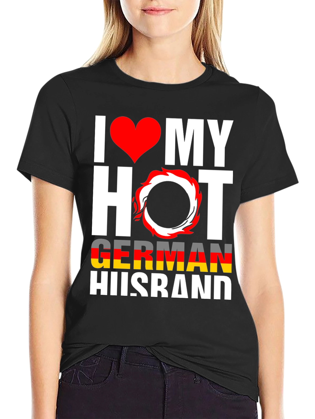 I Love My Hot German Husband Graphic Tee