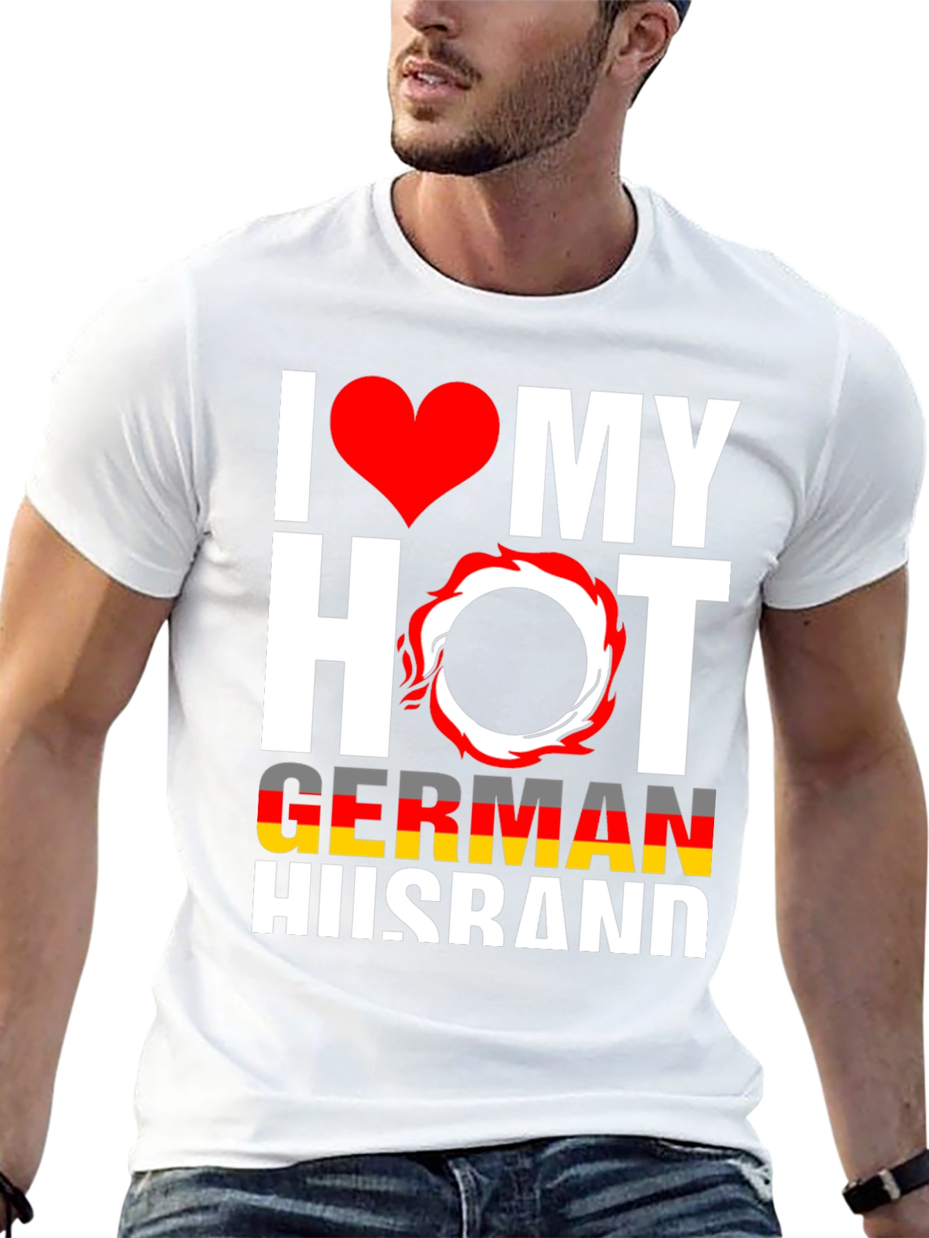 I Love My Hot German Husband Graphic Tee