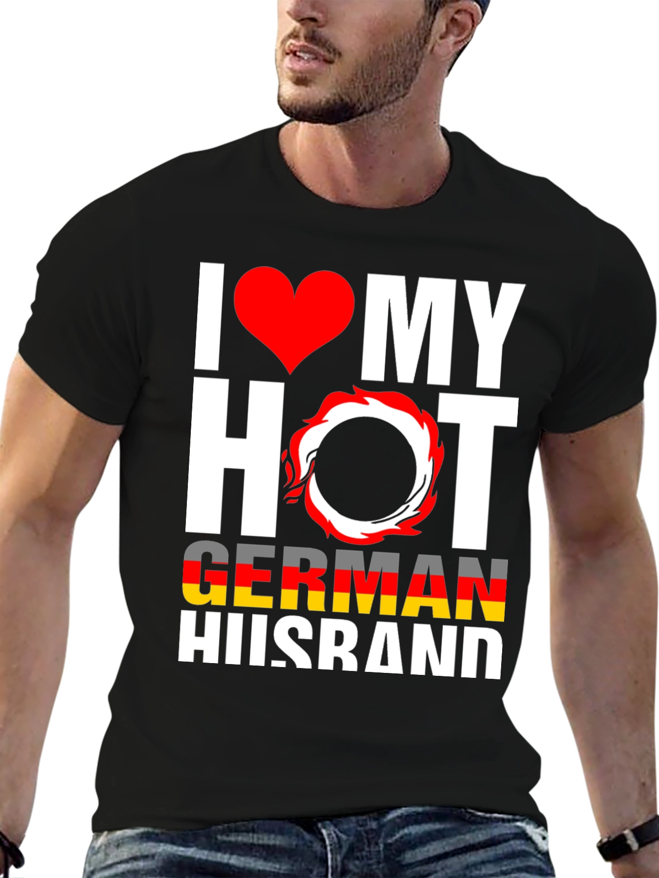 I Love My Hot German Husband Graphic Tee