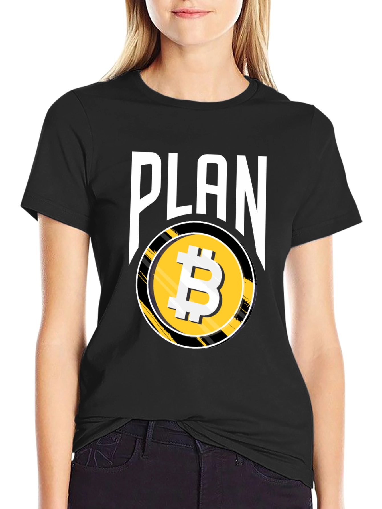 Bitcoin Plan Black T-Shirt Crypto HODL