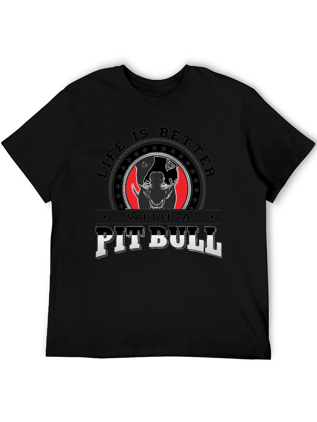 Life is Better With A Pitbull Graphic Tee