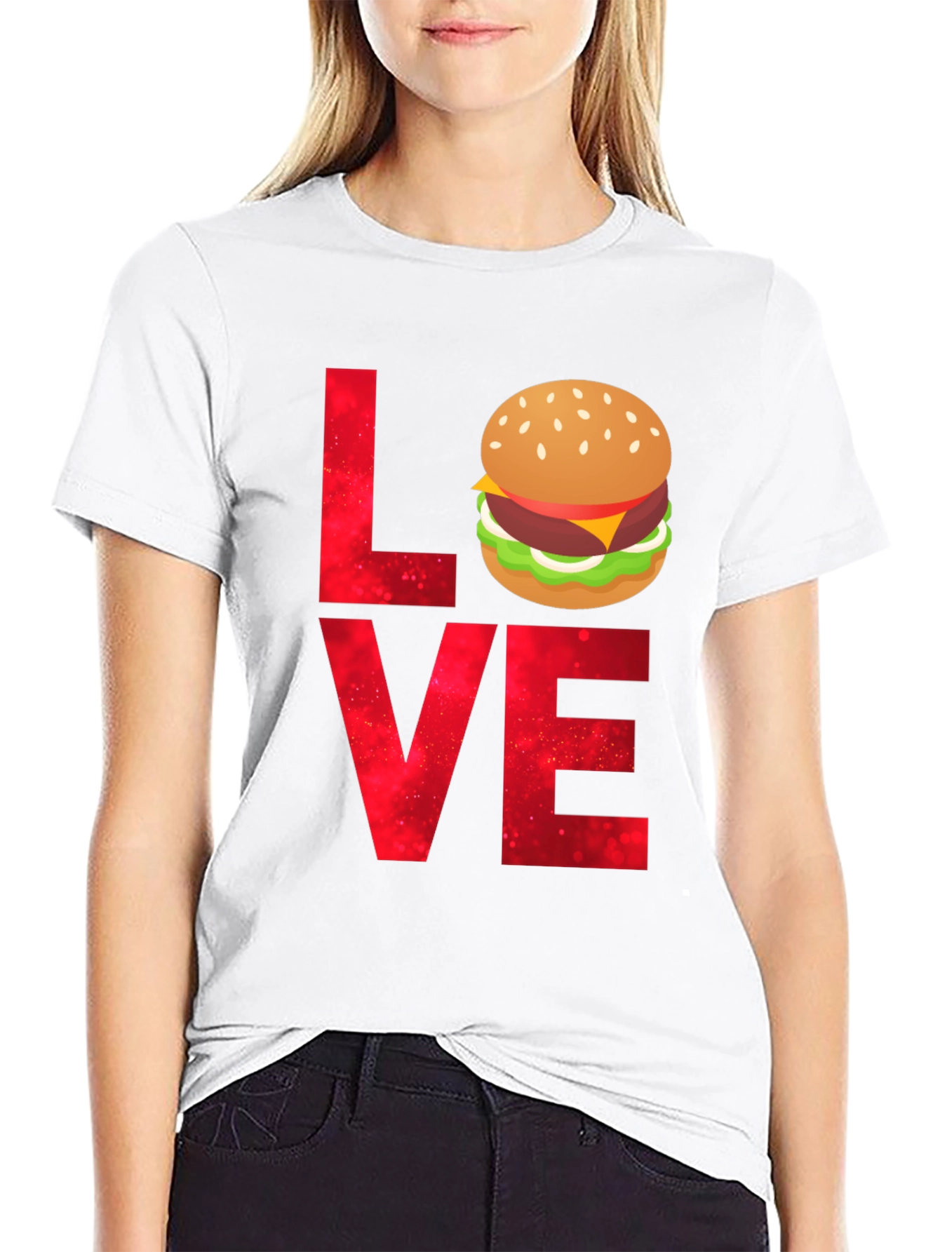 Love Burger T-Shirt - Foodie Tee