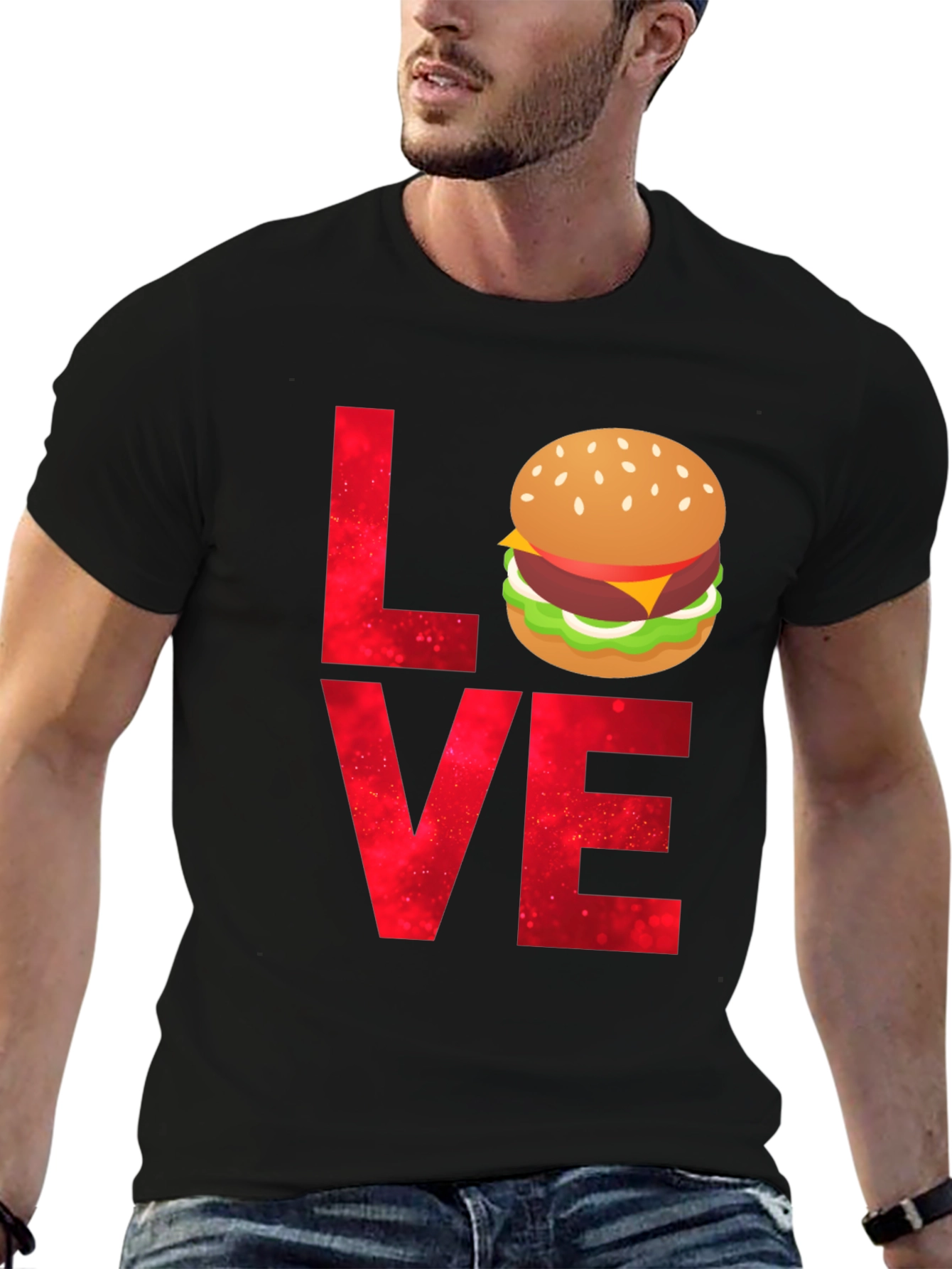 Love Burger T-Shirt - Foodie Tee