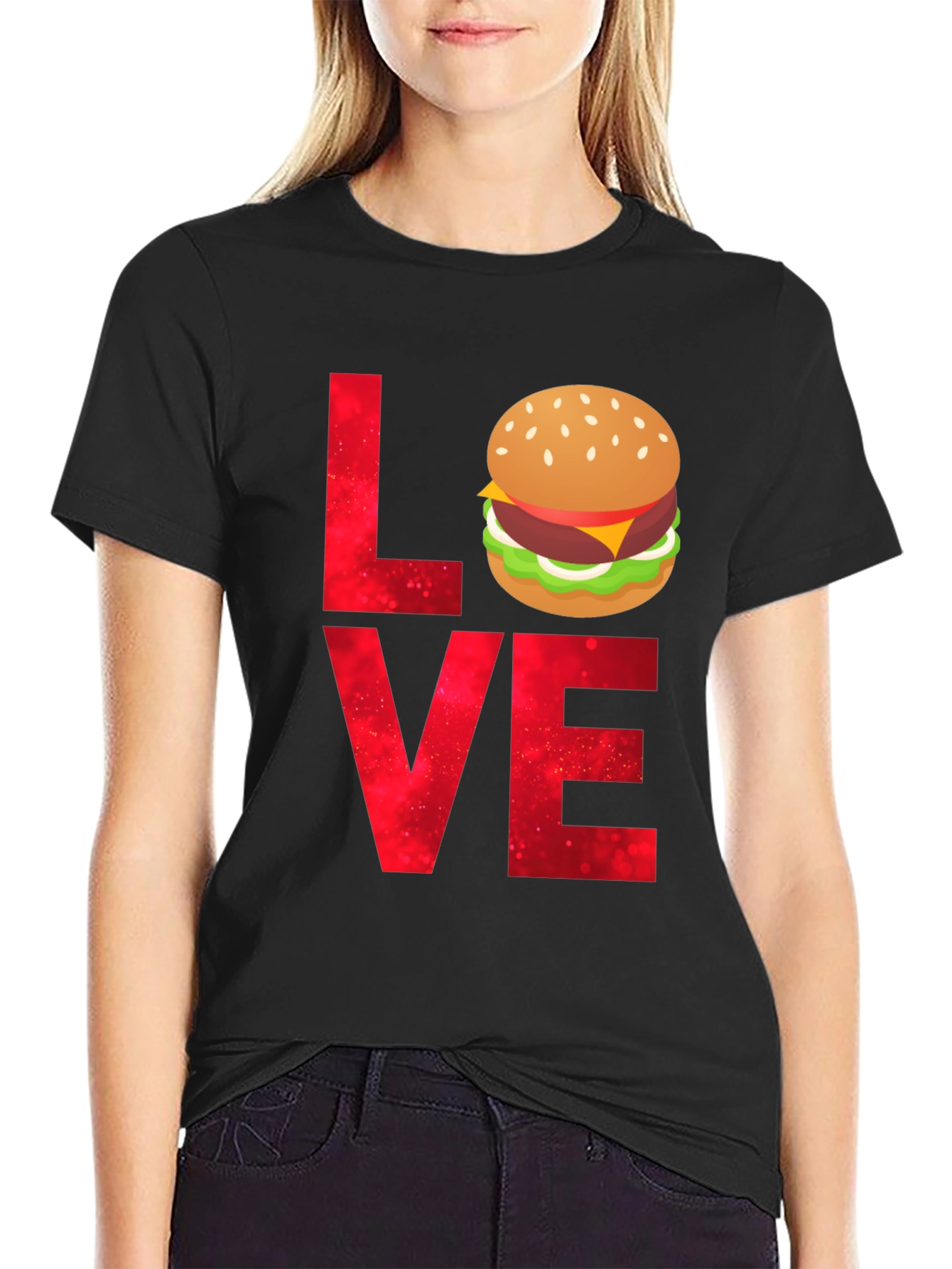 Love Burger T-Shirt - Foodie Tee