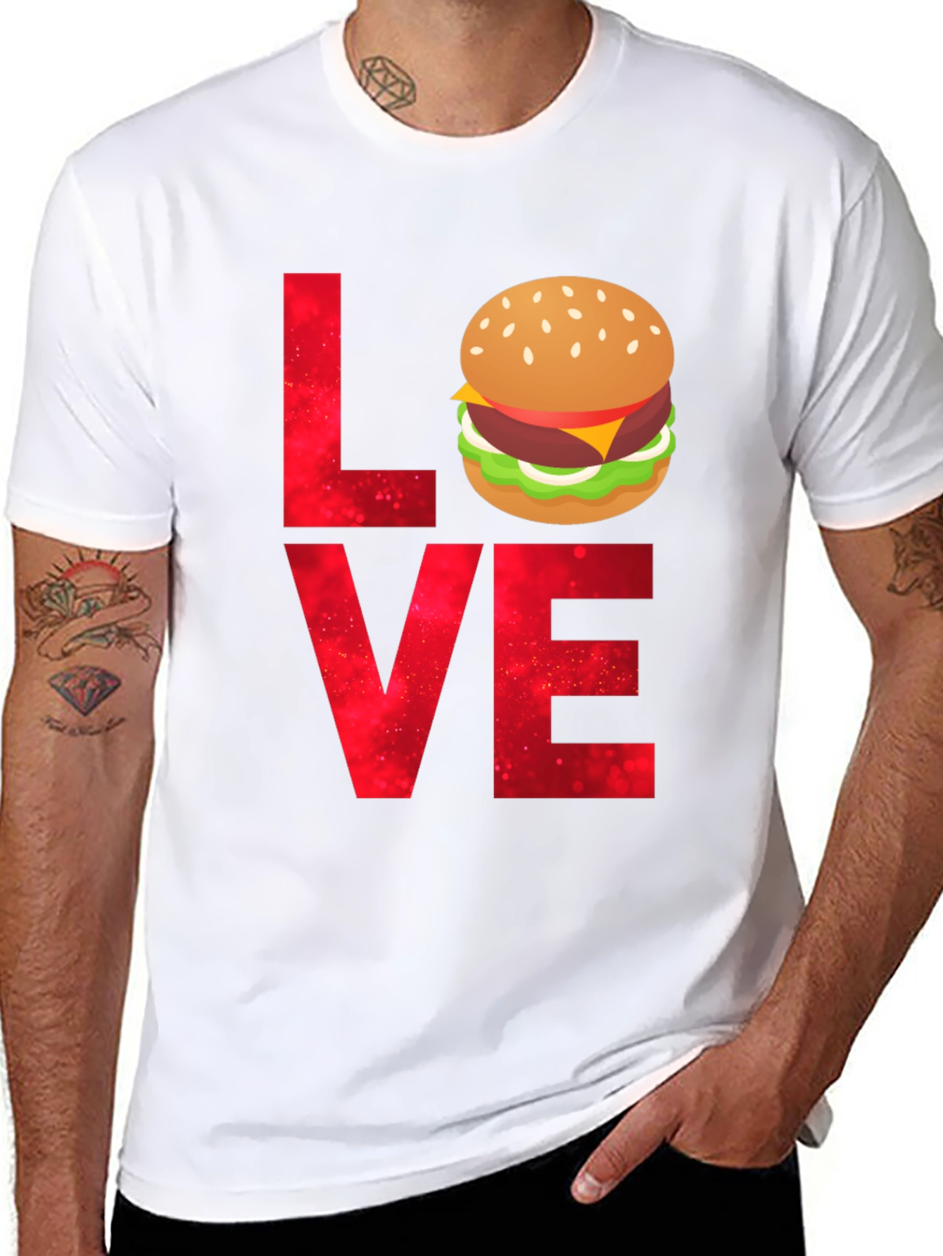 Love Burger T-Shirt - Foodie Tee
