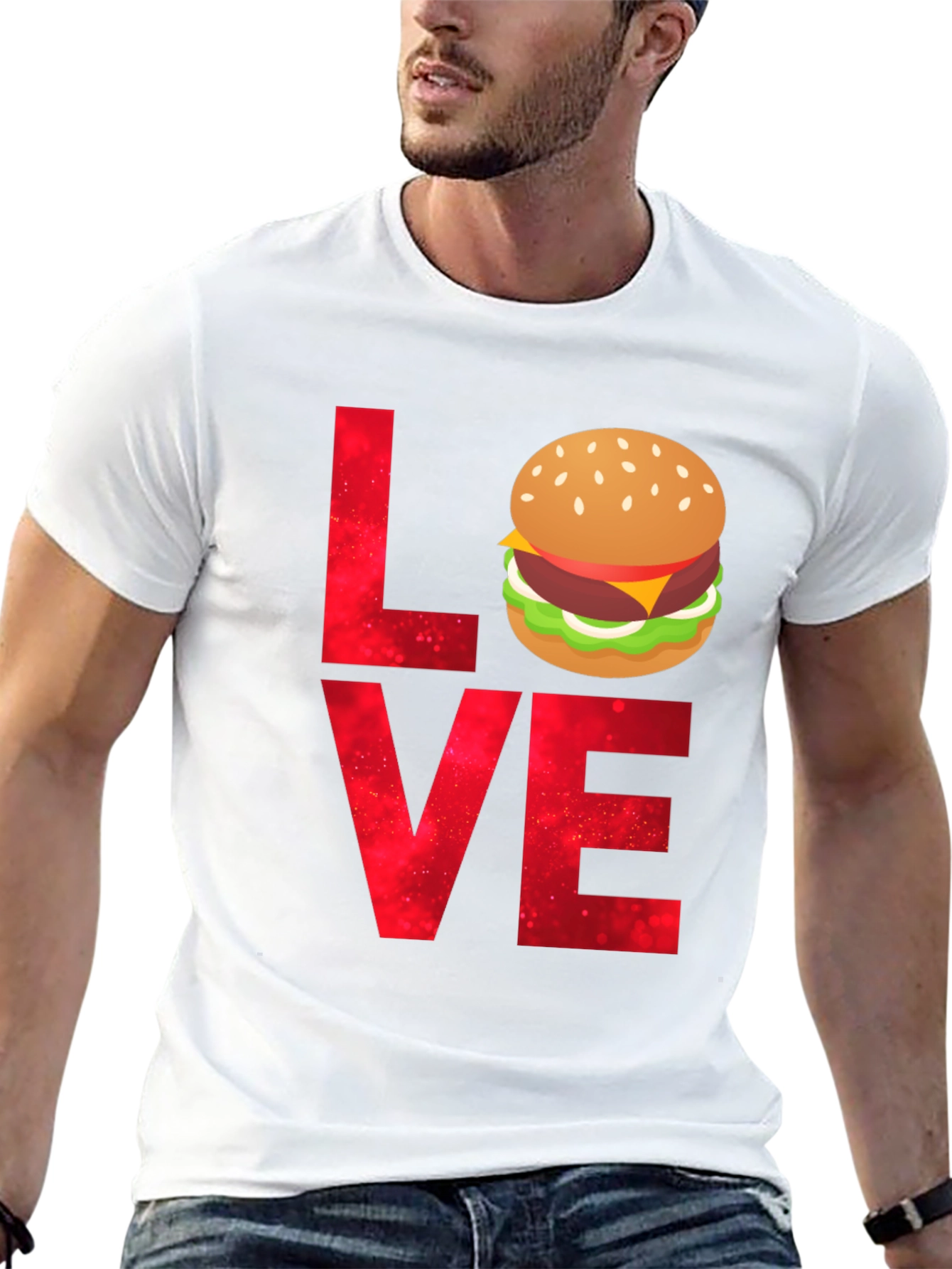 Love Burger T-Shirt - Foodie Tee