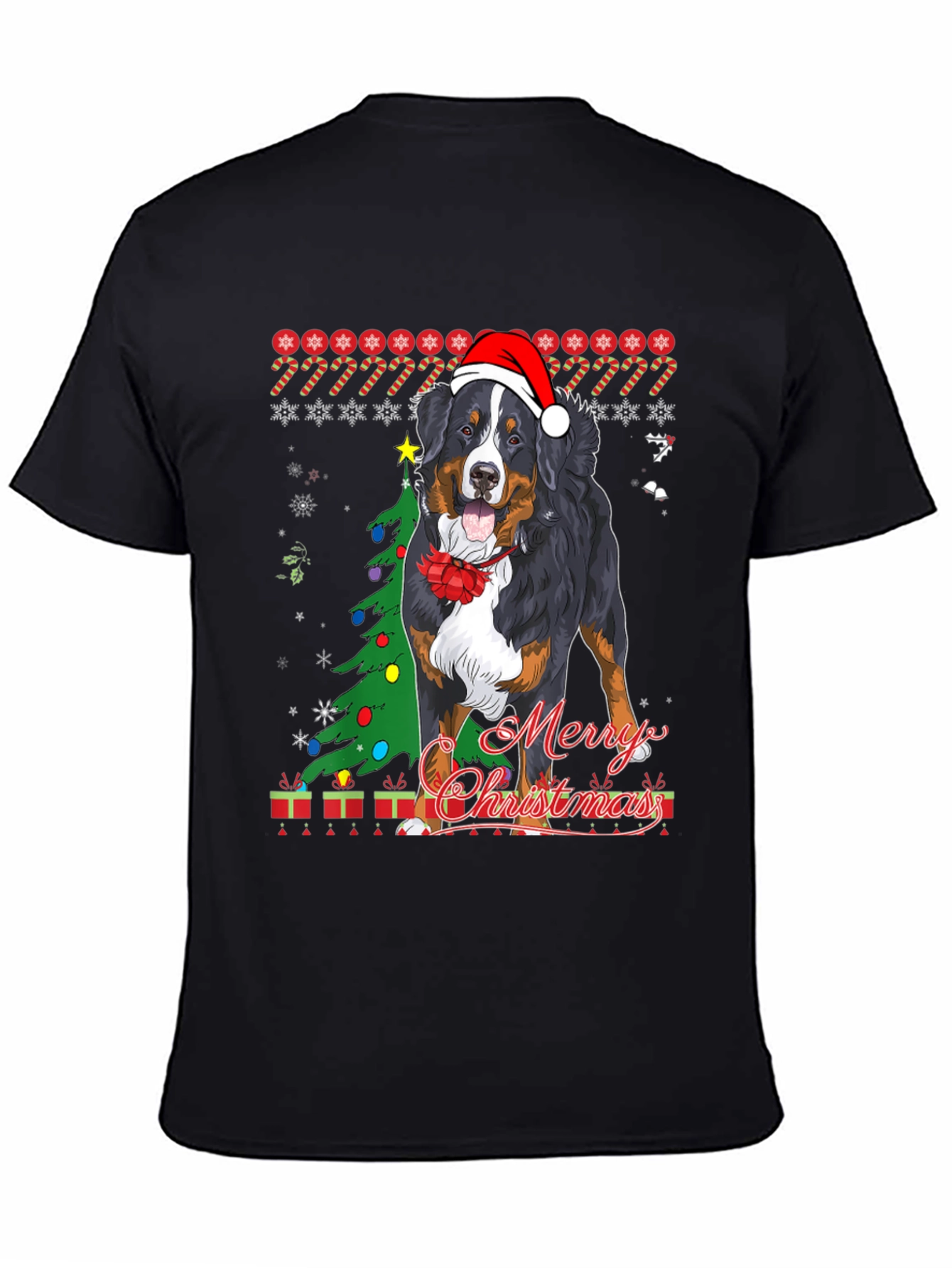 Dog Merry Christmas T-Shirt Holiday Pet Lover Tee