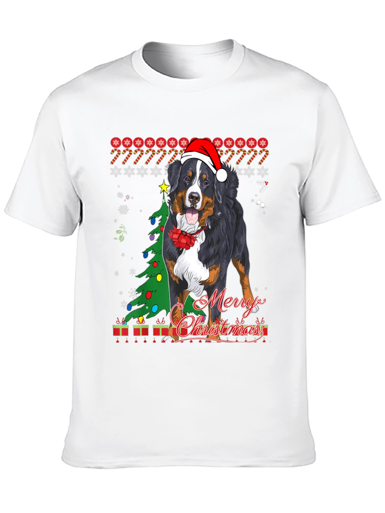 Dog Merry Christmas T-Shirt Holiday Pet Lover Tee