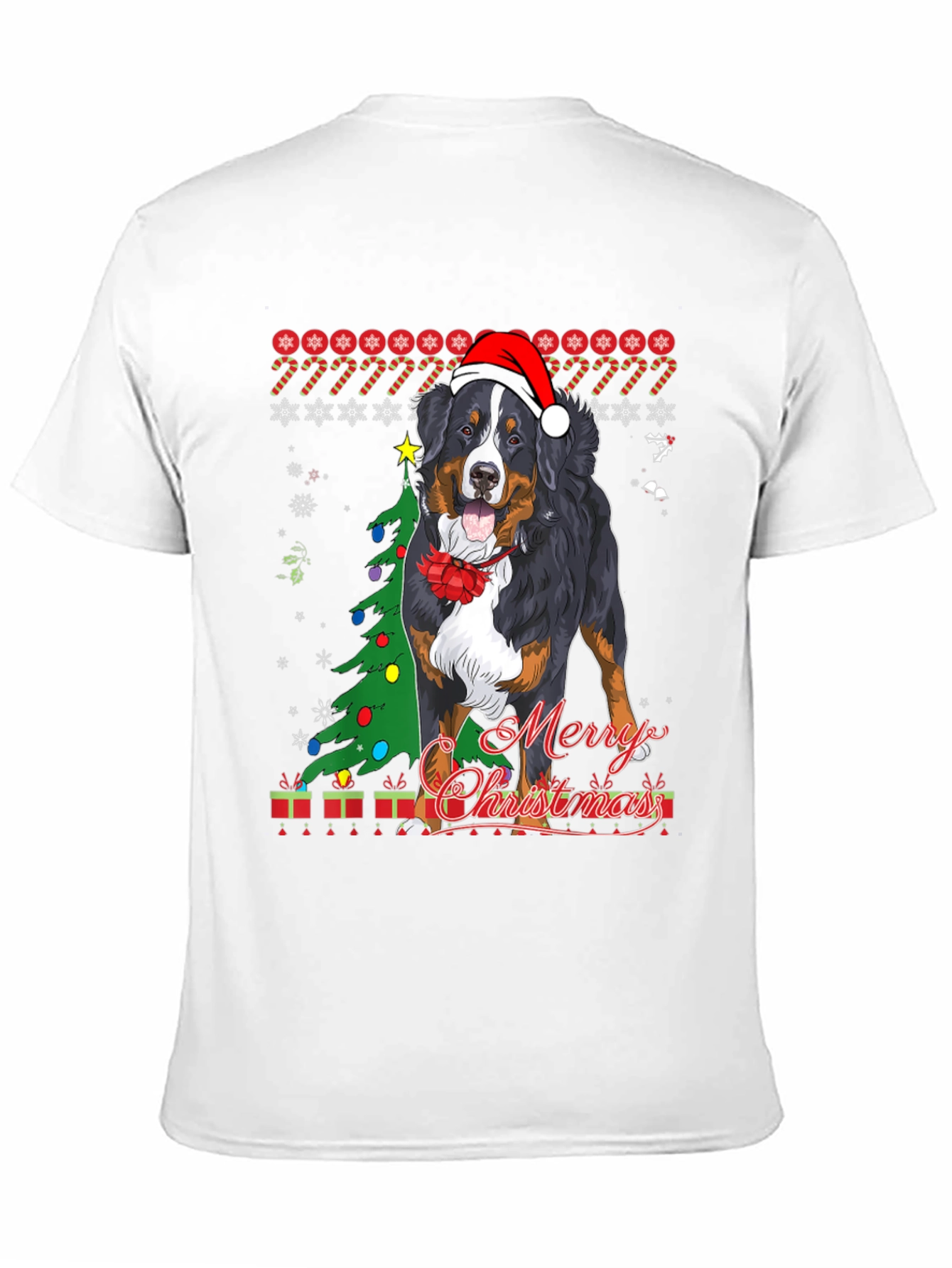 Dog Merry Christmas T-Shirt Holiday Pet Lover Tee
