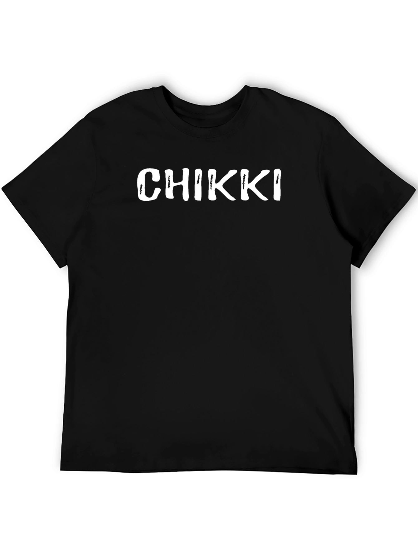 Chikki Graphic Tee - Black Casual T-Shirt