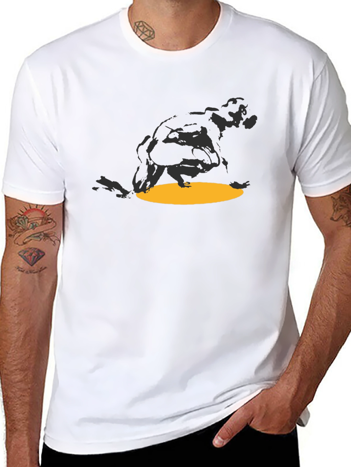 Abstract Gorilla Graphic Tee - Casual Comfort