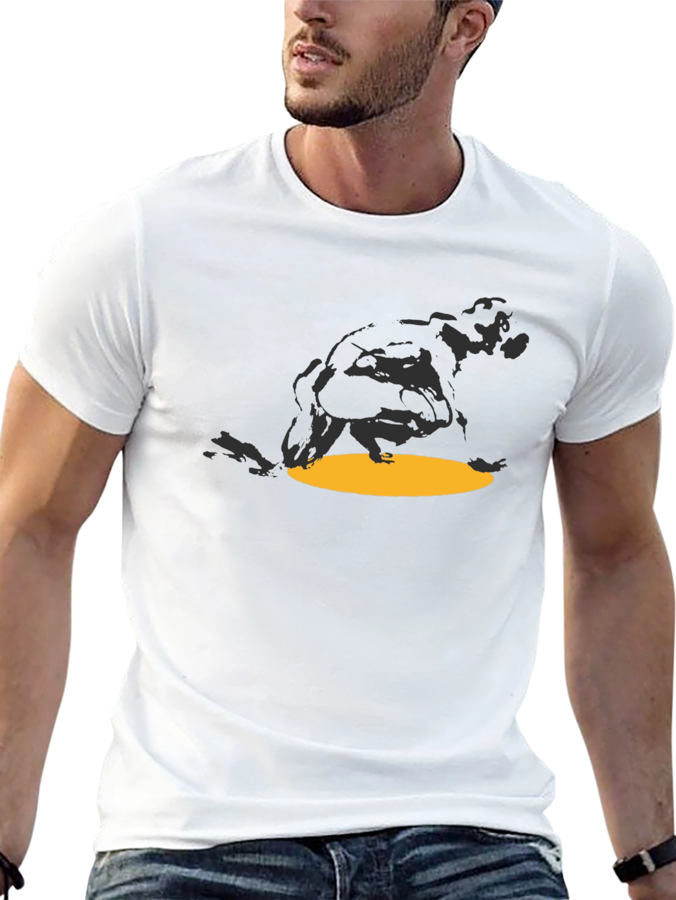 Abstract Gorilla Graphic Tee - Casual Comfort